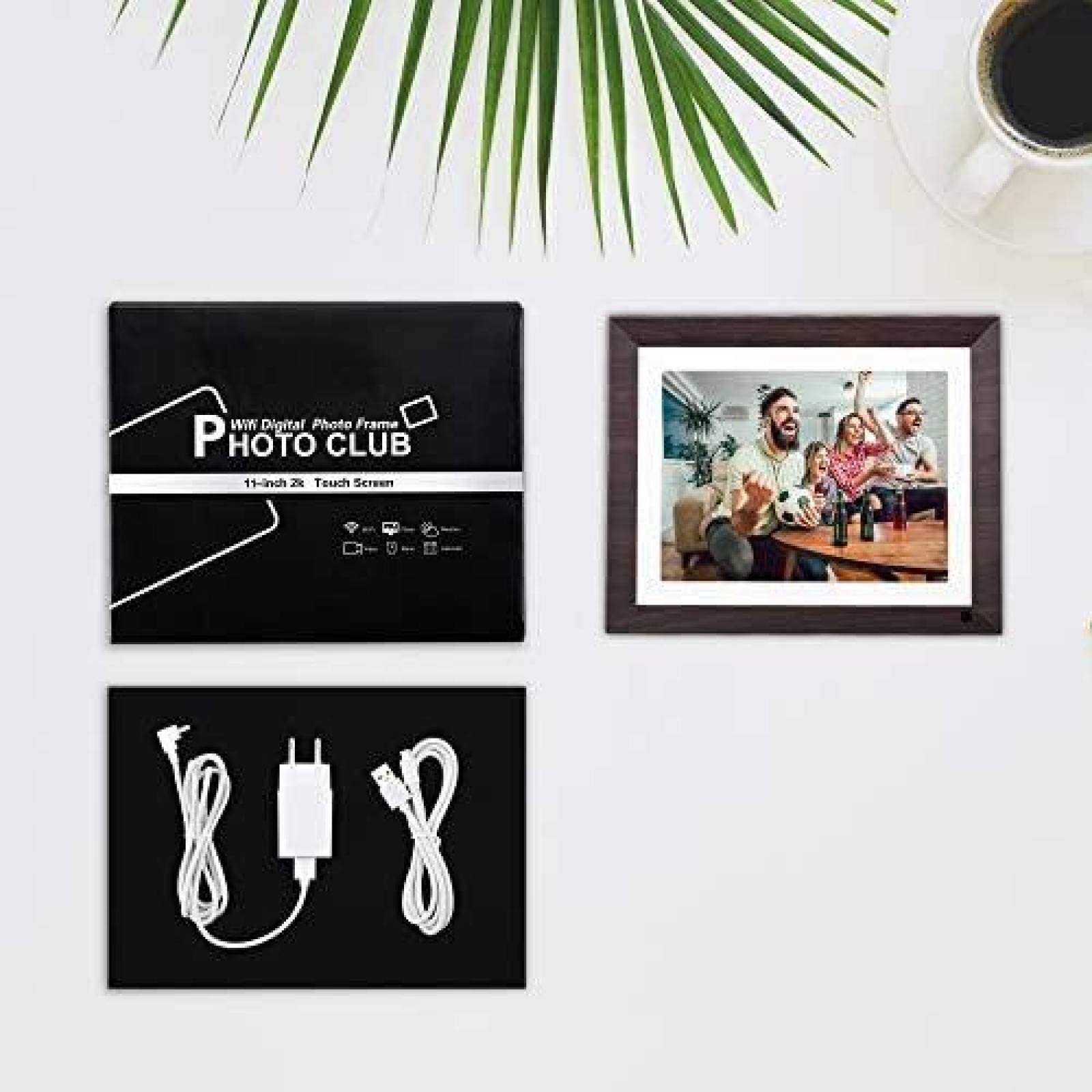 Marco Digital Photo Club 11'' 2K Tactil de Fotos -Cafe