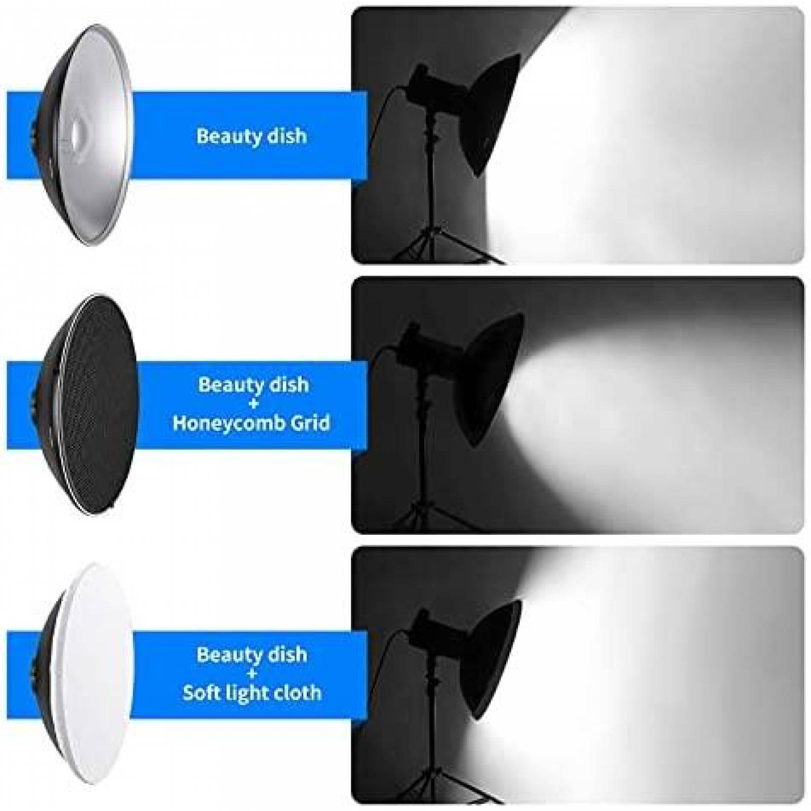 Reflector Neewer Durable y Ligero para Fotografia -Negro