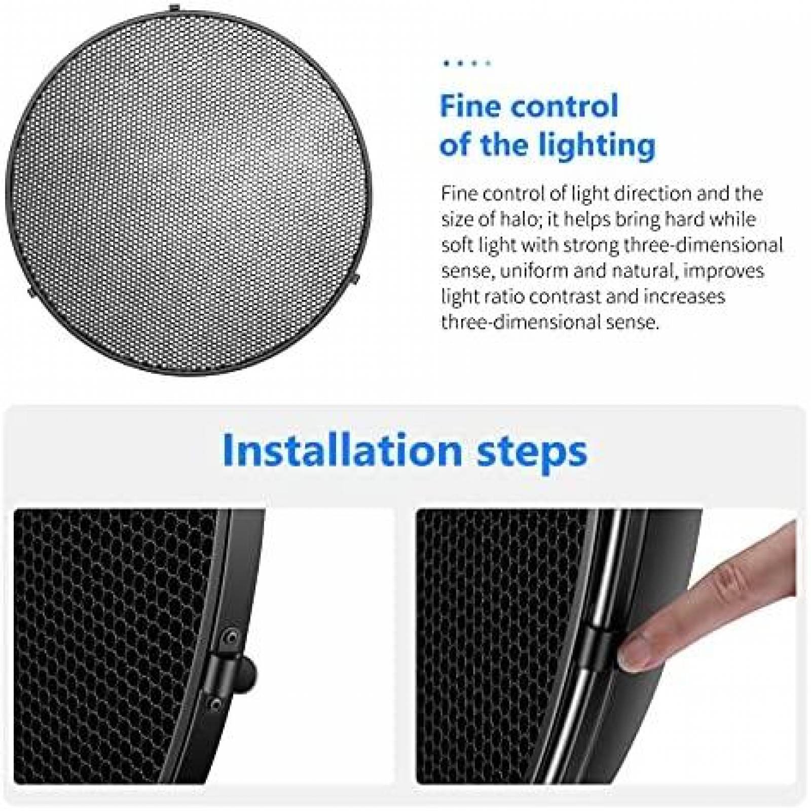 Reflector Neewer Durable y Ligero para Fotografia -Negro