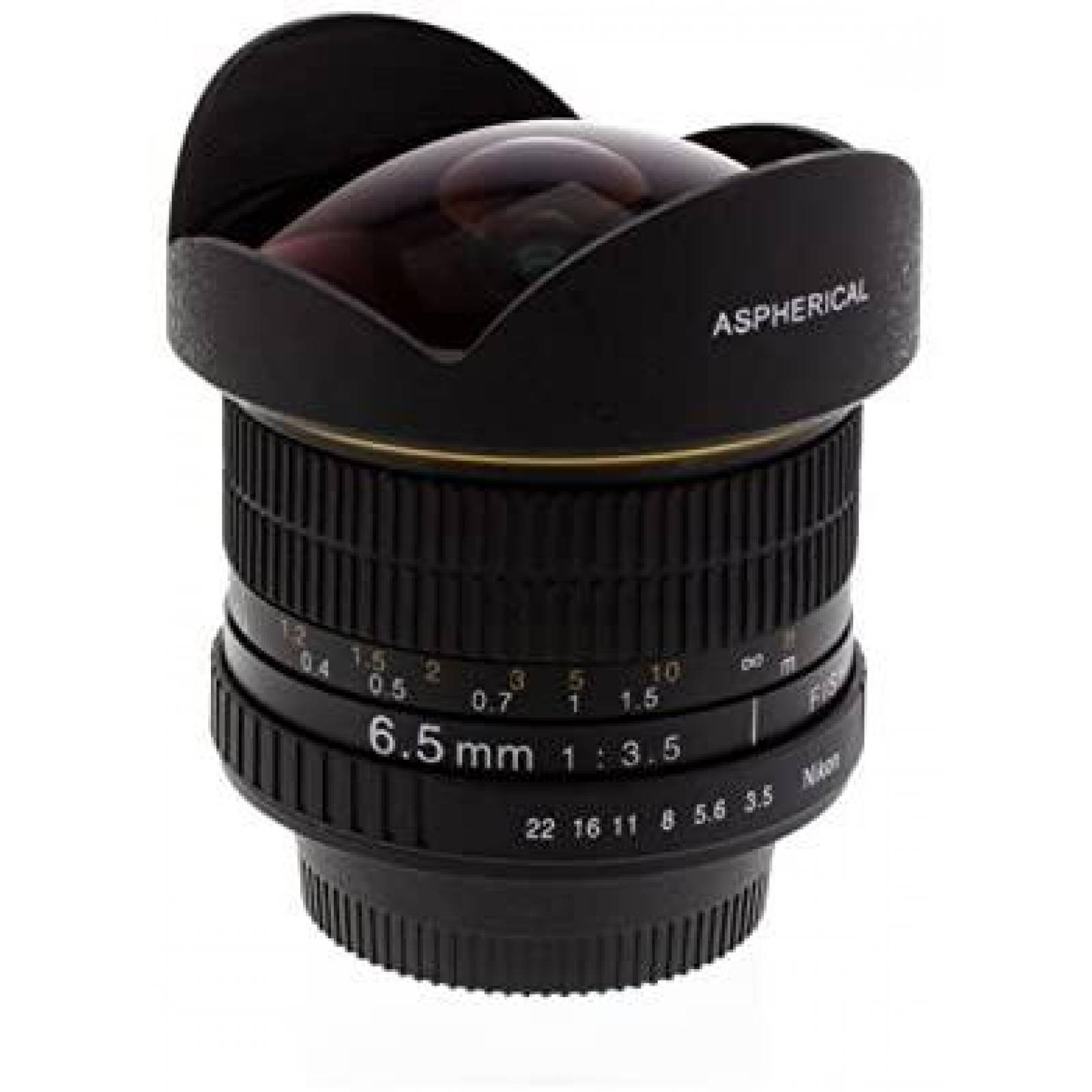 Lente Albinar Aspherical Fisheye 6.5mm f/3.5 HD Nikon
