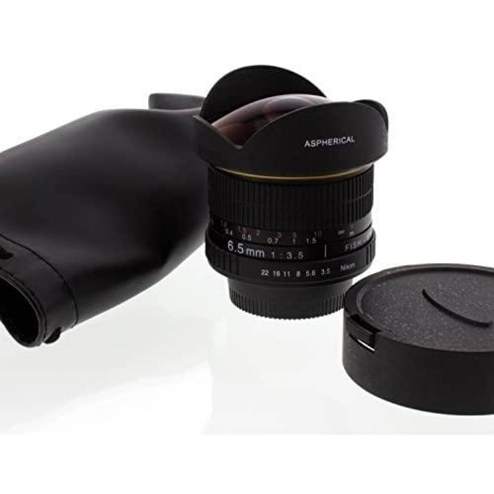 Lente Albinar Aspherical Fisheye 6.5mm f/3.5 HD Nikon