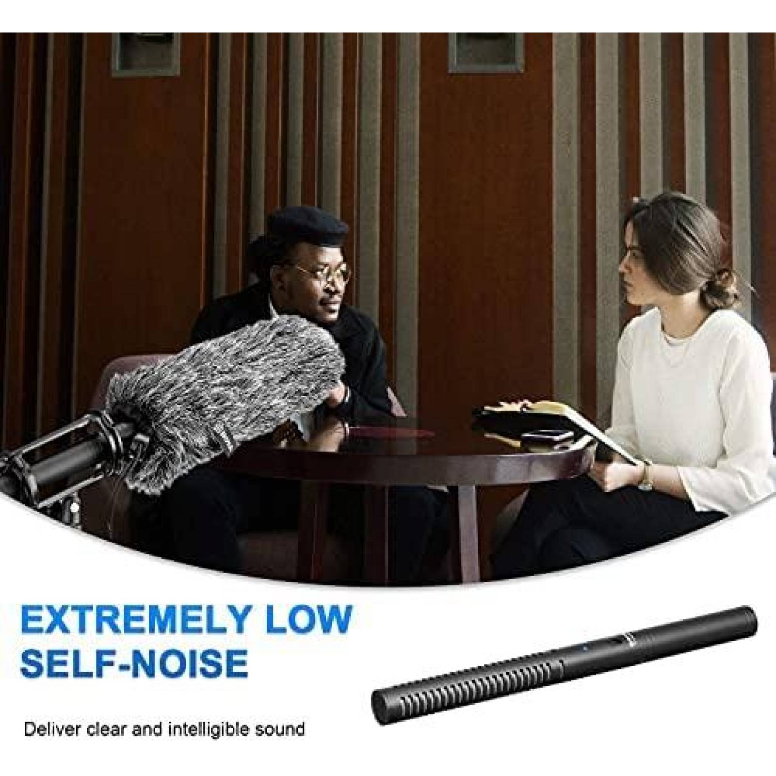 Microfono BOYA XLR para Canon Nikon con Accesorios -Negro