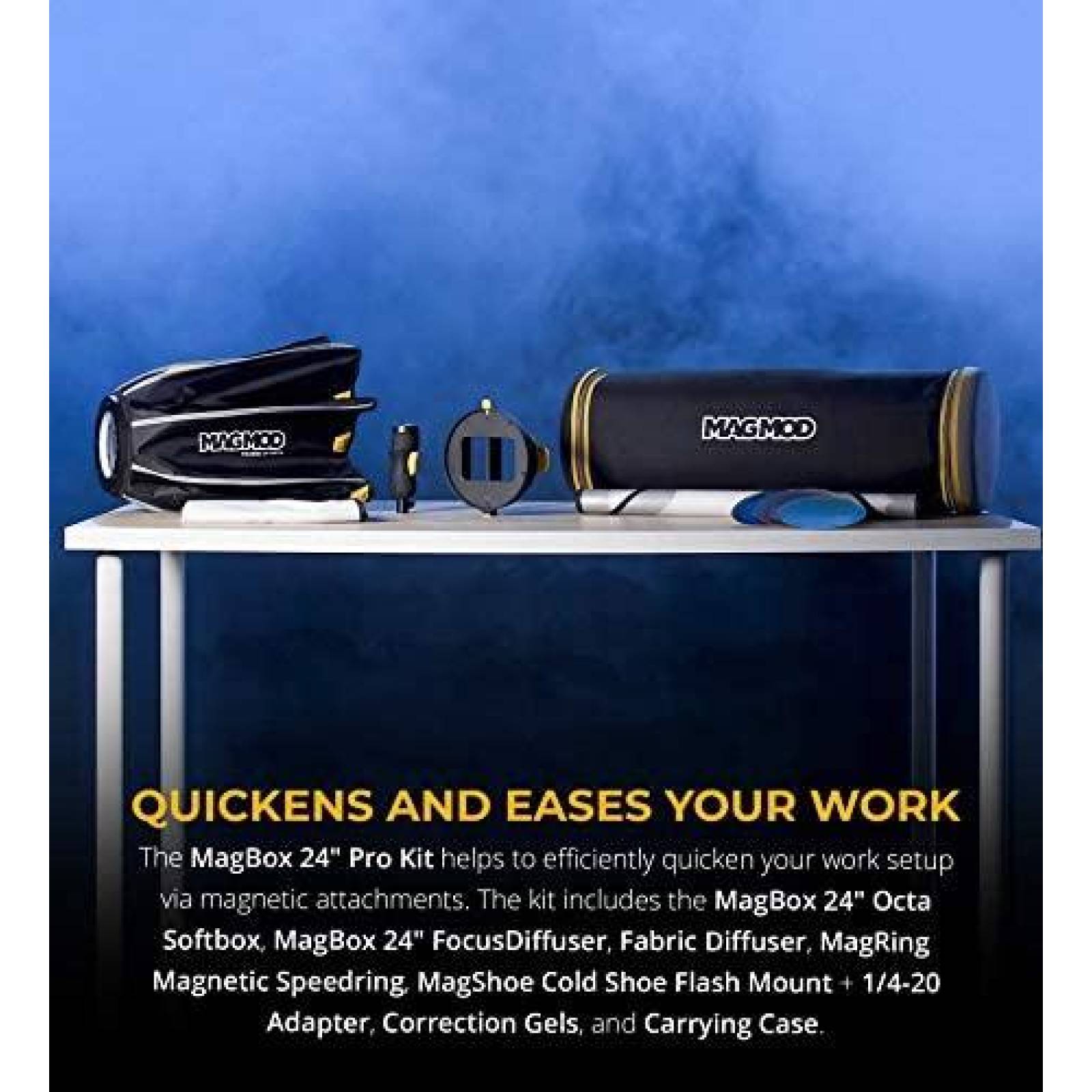 Softbox y Difusor MagMod MagBox Octa Pro Kit Luz 24'' -Negro