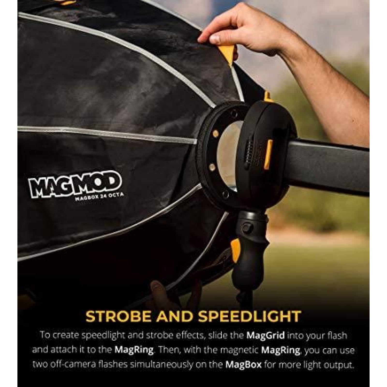 Softbox y Difusor MagMod MagBox Octa Pro Kit Luz 24'' -Negro