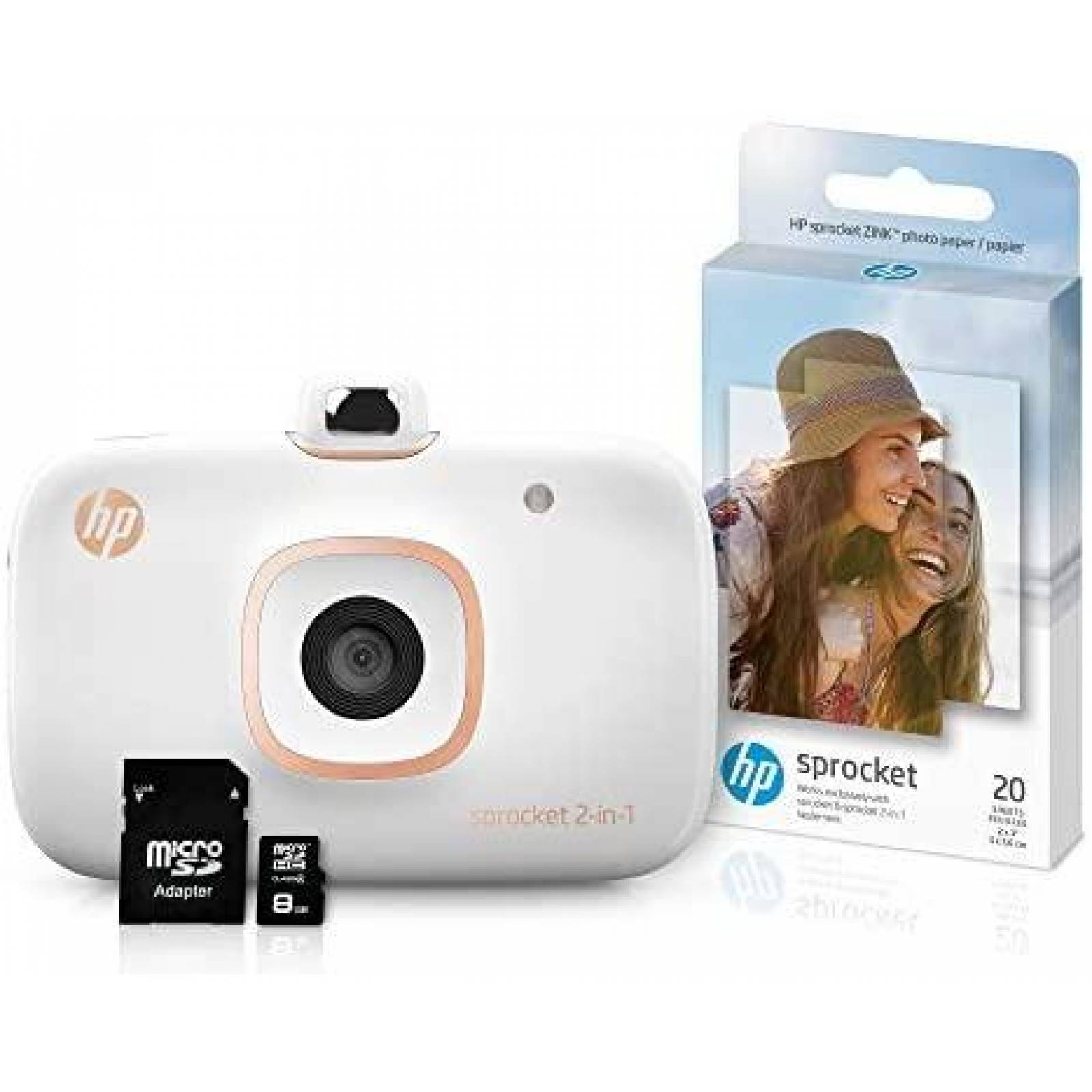 Camara HP Sprocket 5MS95A 2 en 1 8GB microSD -Blanco