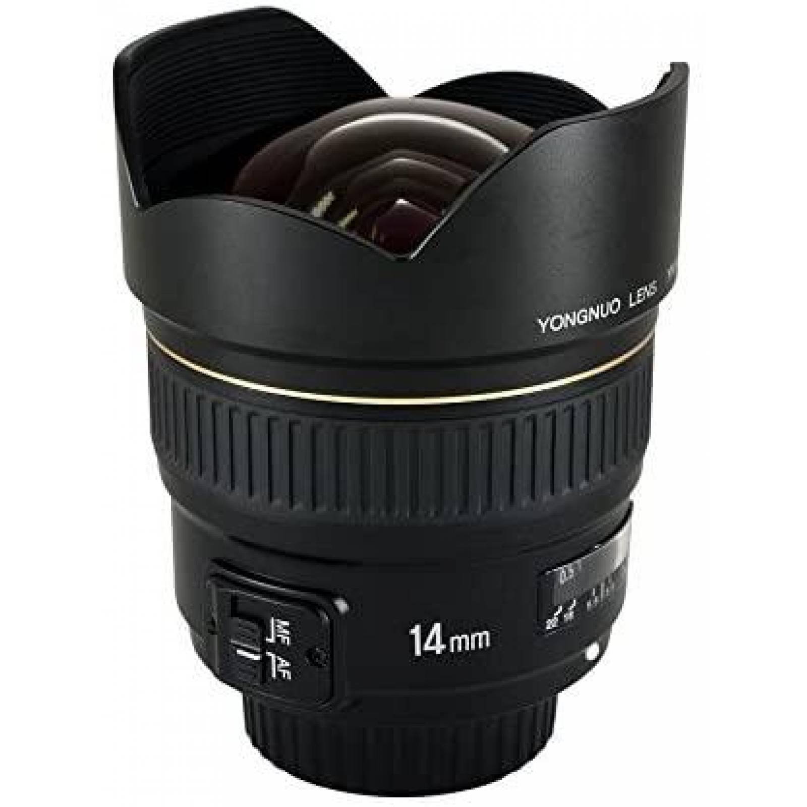 Lente de Camara de Fotografia YONGNUO 14mm F2.8N -Negro