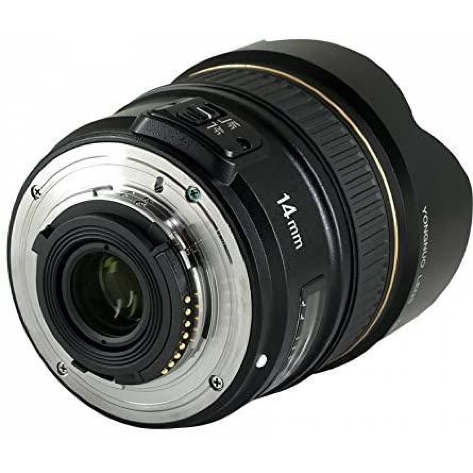 Lente de Camara de Fotografia YONGNUO 14mm F2.8N -Negro