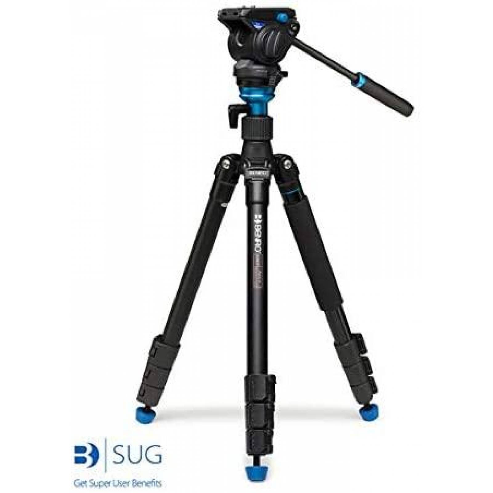 Tripie para Camara Benro Aero 4 55.5cm Acero Inoxidable