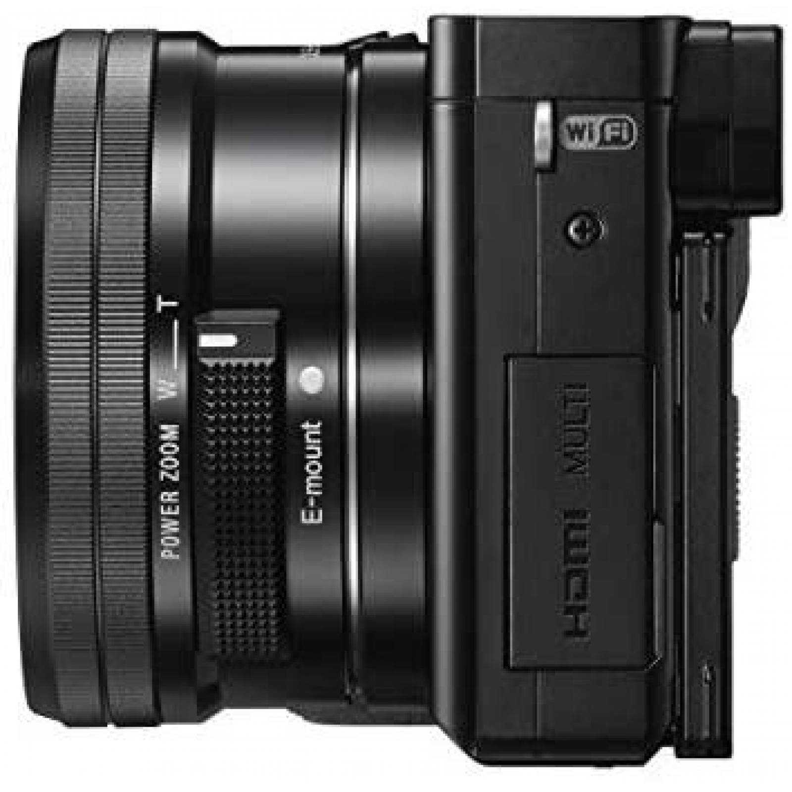 Camara Profesional Sony Alpha A6000 Digital 16-50mm -Negro