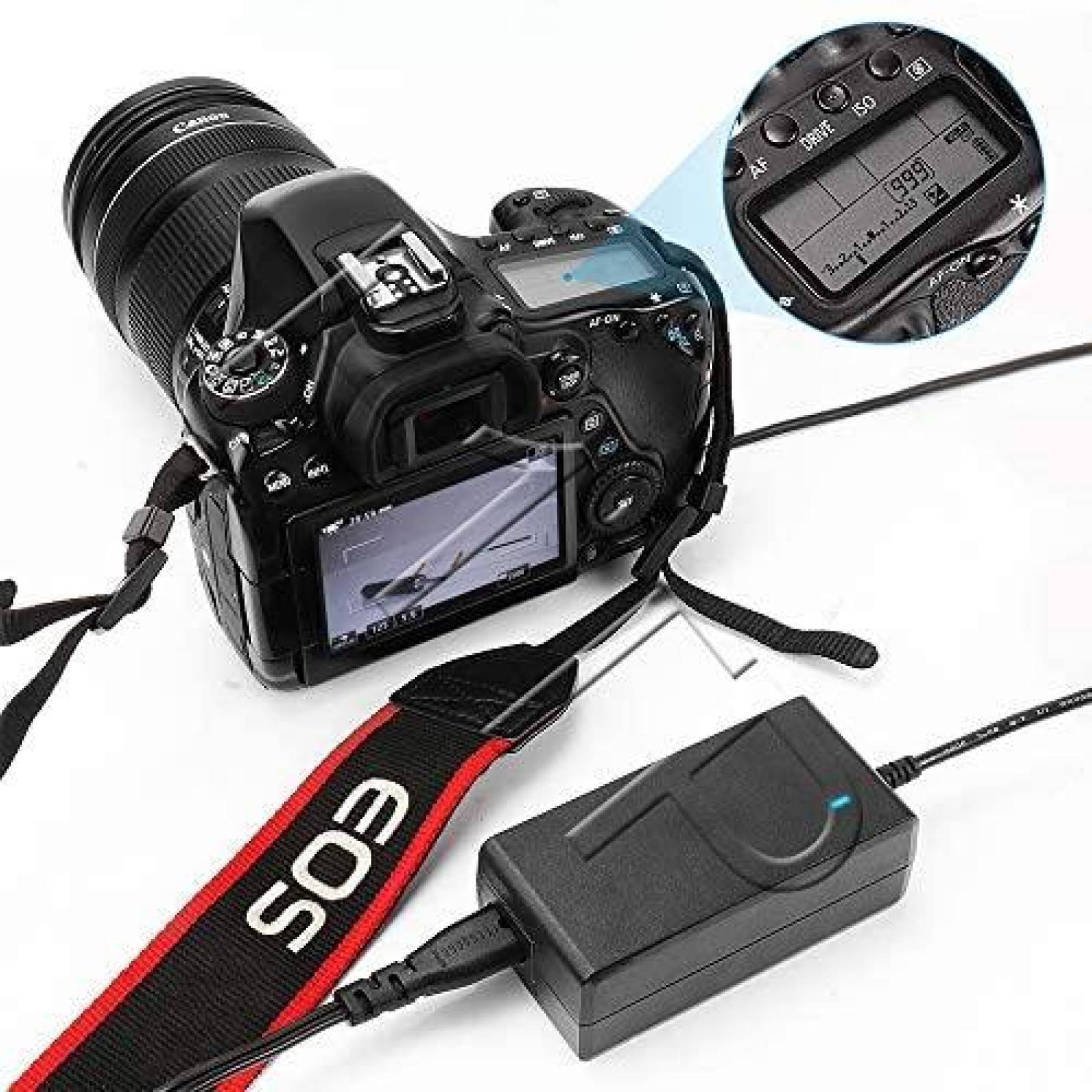 Adaptador De Corriente Fit-power Para Canon Eos Rebel T6i