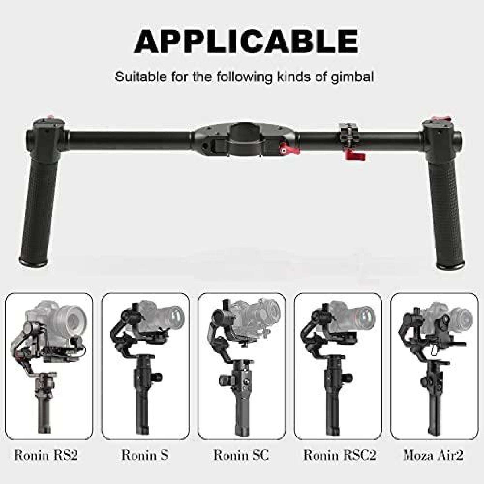 Estabilizador para Camara FOTOWELT para DJI Ronin-S -Negro