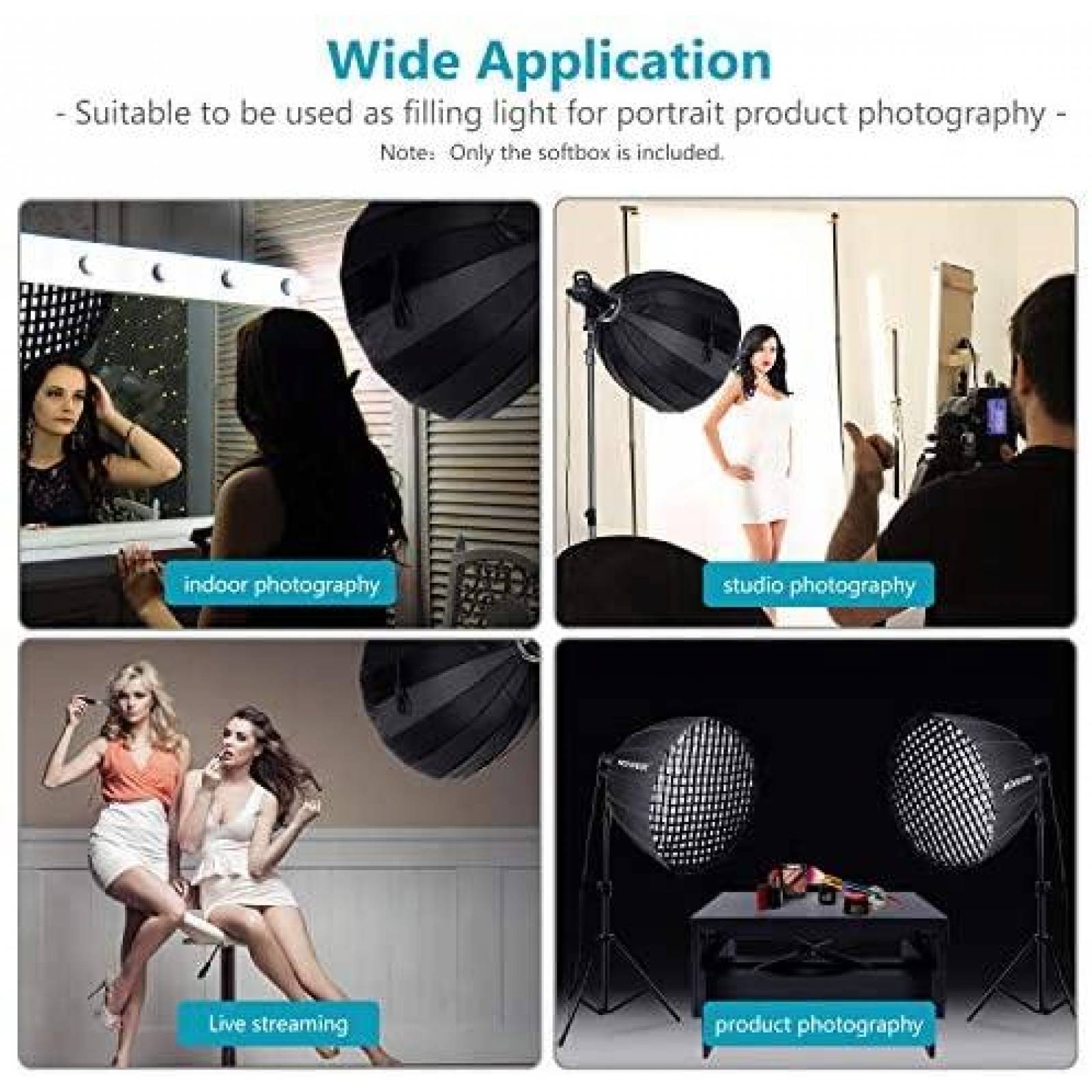 Accesorio de Fotografia Neewer Softbox Parabolico 48"