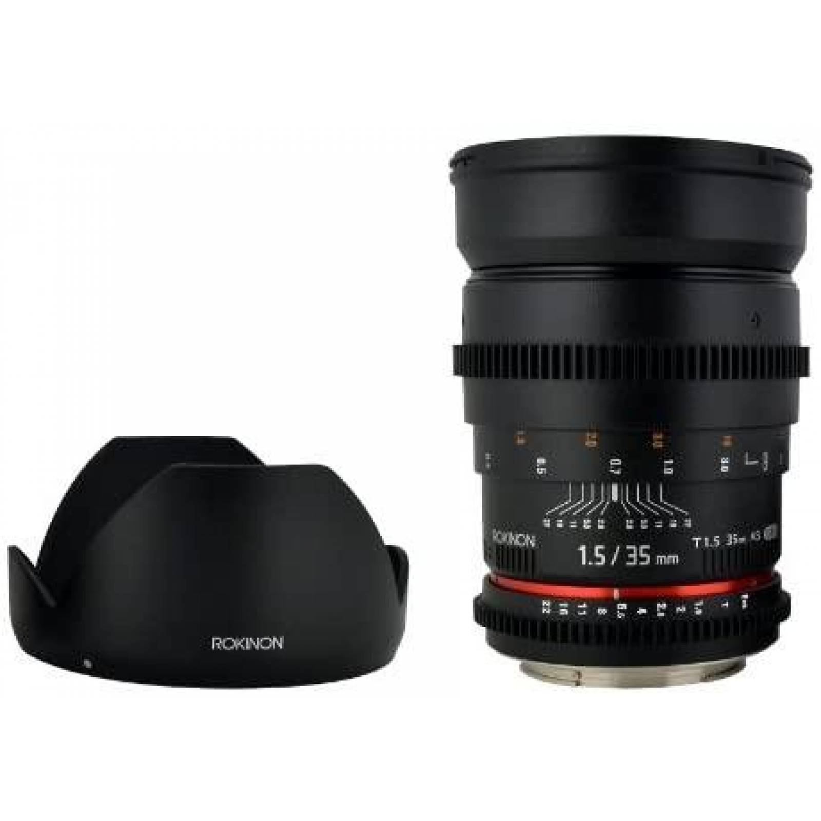 Lente de Camara Rokinon Cine CV35-C 35mm T1.5 -Negro