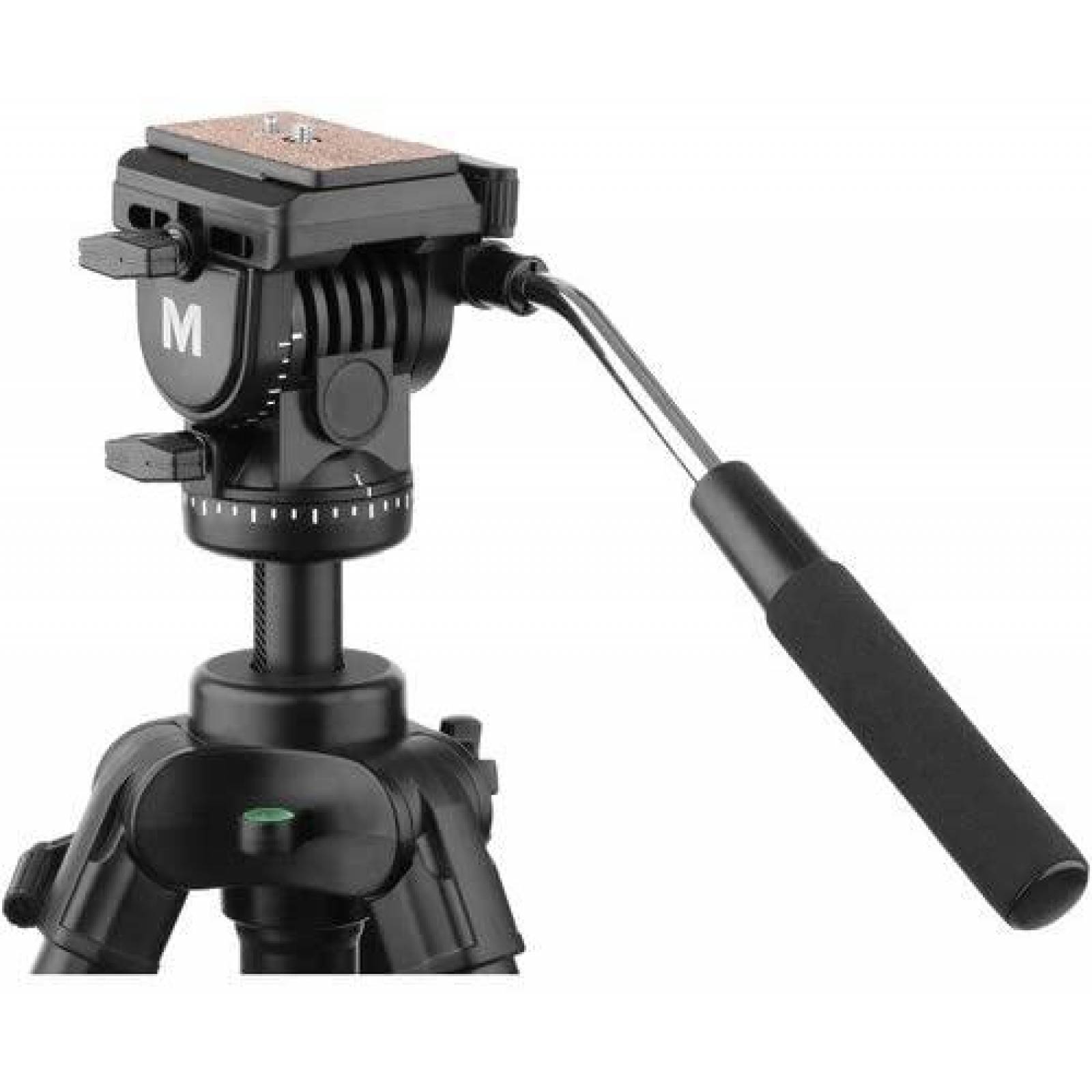 Tripode de video MAGNUS VT-350 con cabezal fluido -Negro