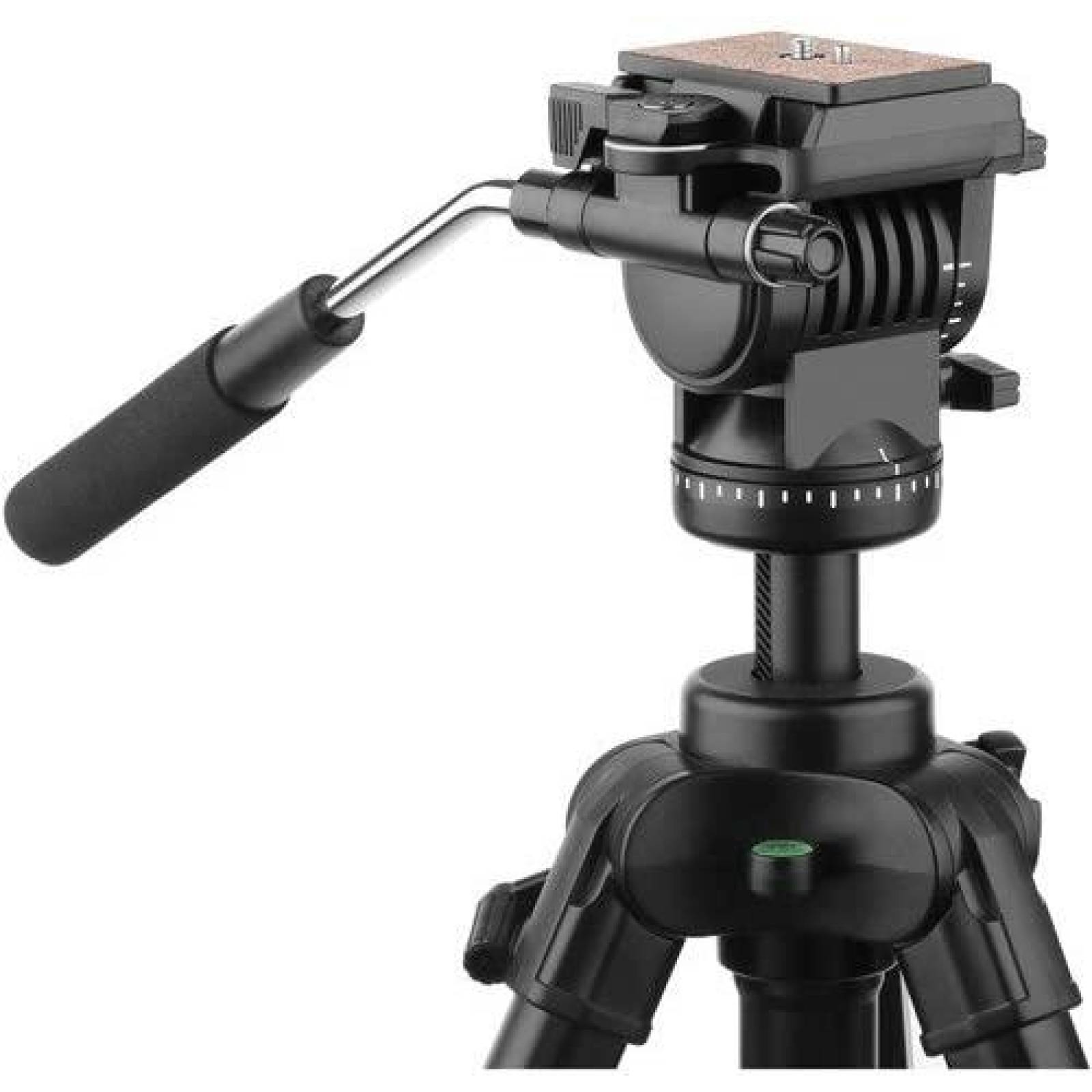 Tripode de video MAGNUS VT-350 con cabezal fluido -Negro