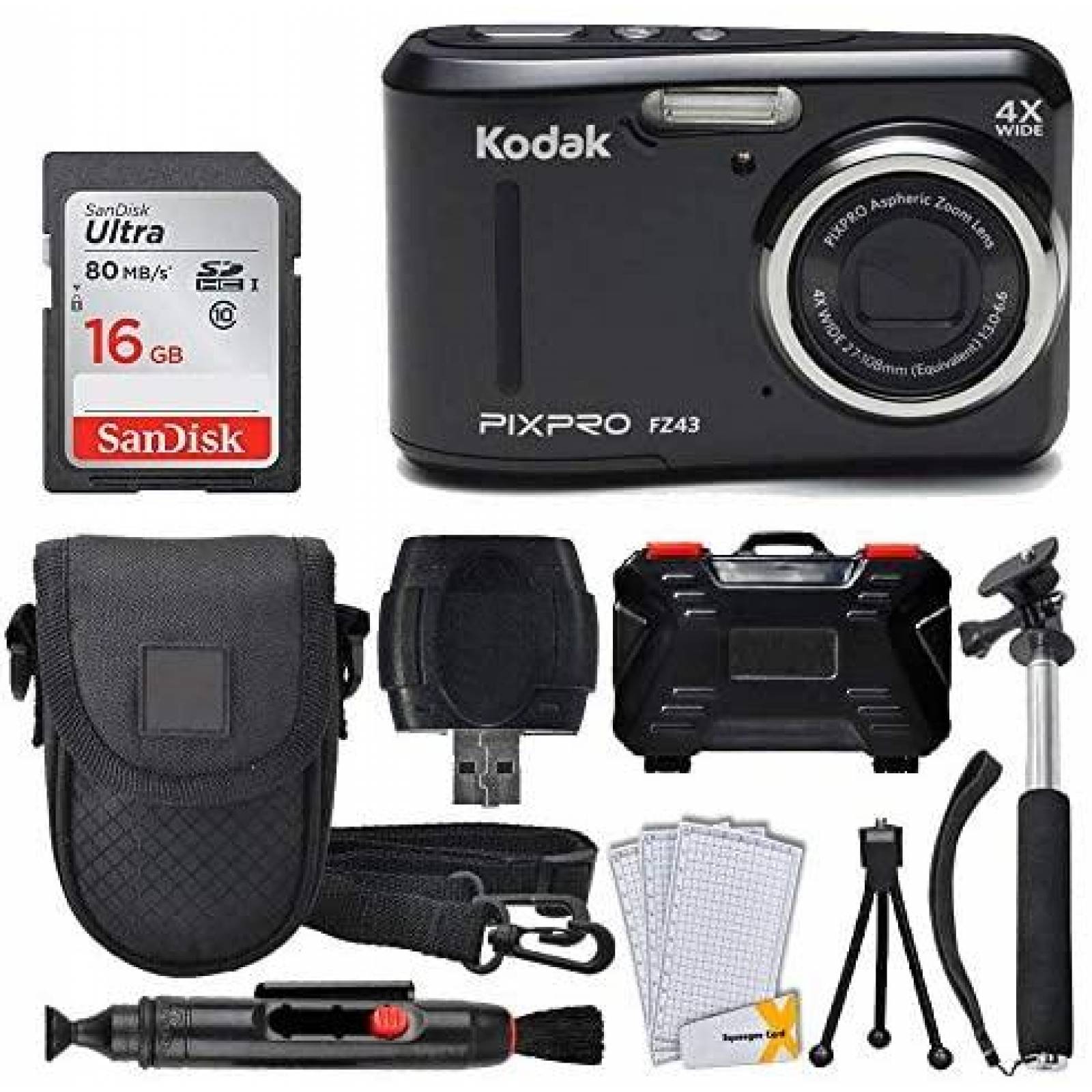 Camara Digital PHOTO4LESS Kodak PixPro FZ43 16GB -Negro