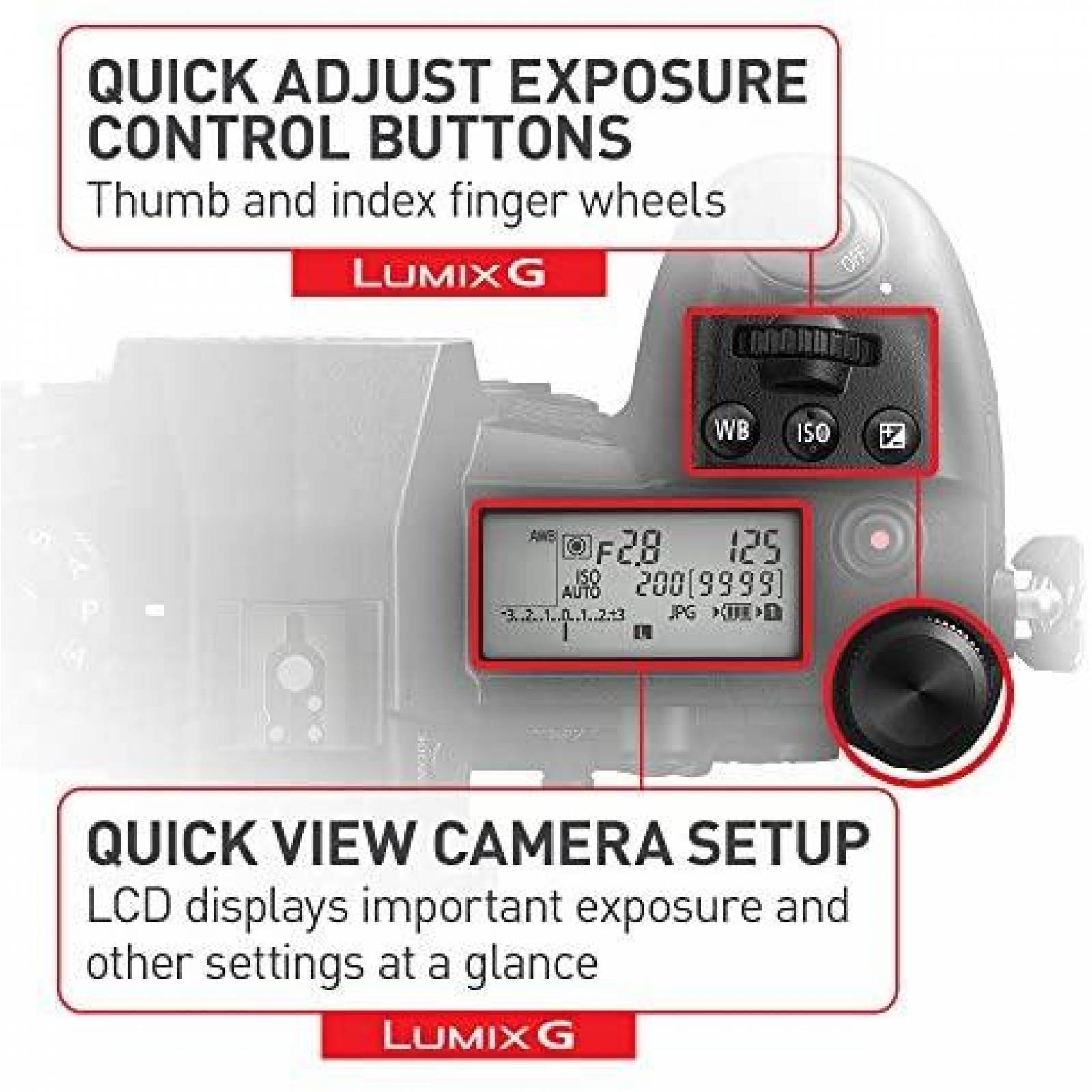 Camara Mirrorless Panasonic LUMIX G9 4K 20.3MP -Negro