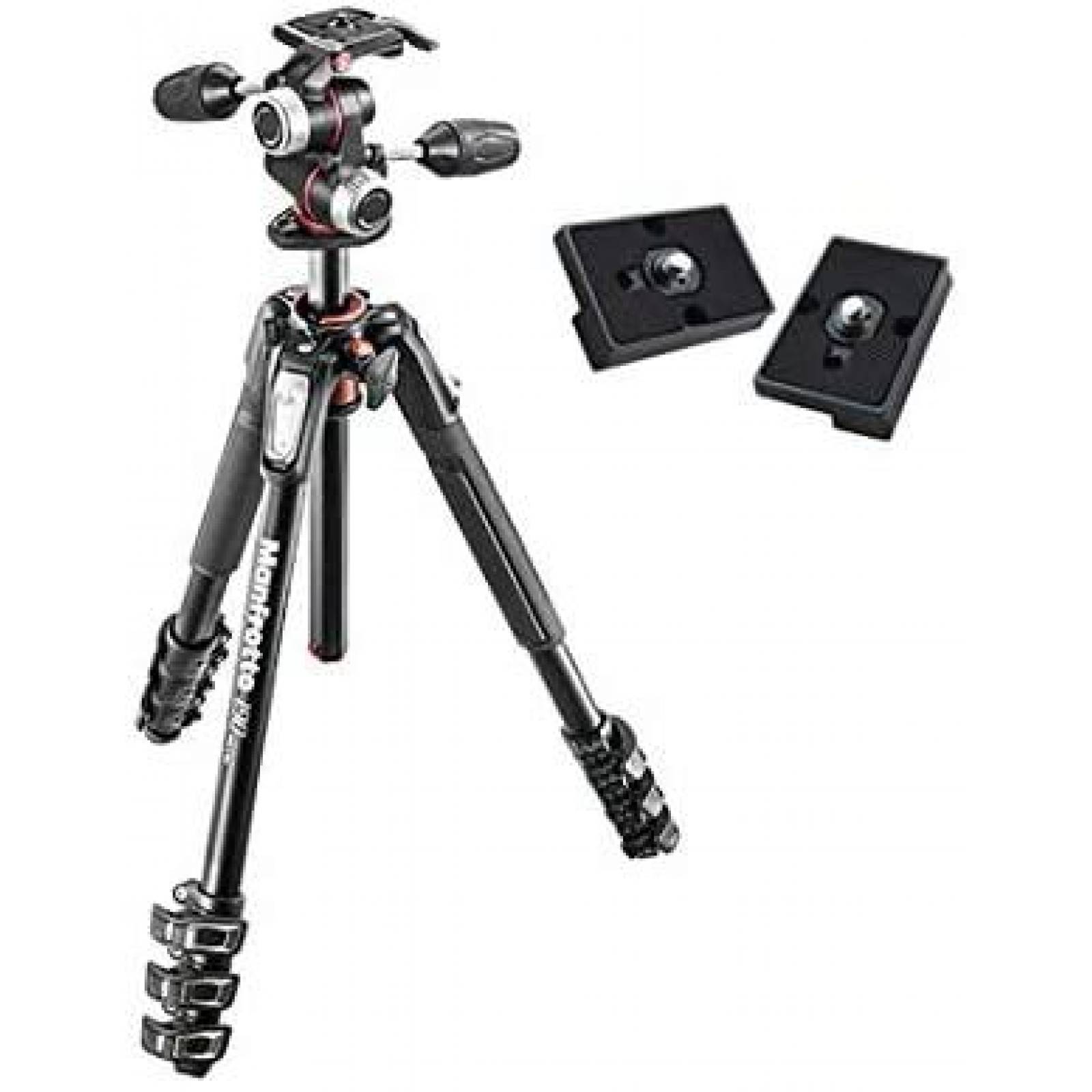 Tripie Manfrotto MK190 X PRO4 3 W con Cabezal de 3 Vias