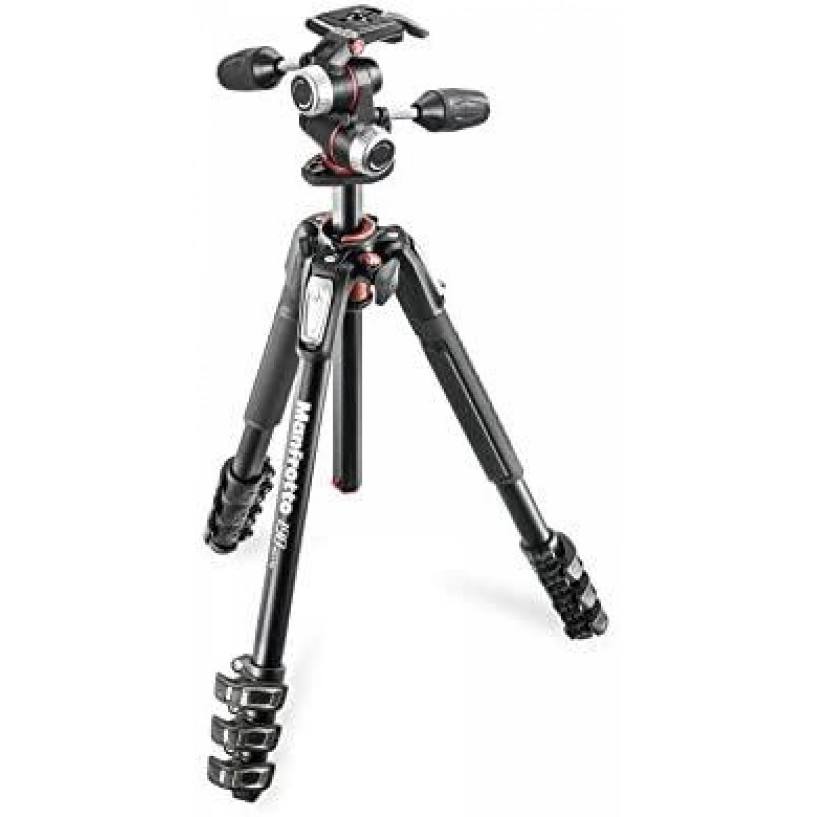 Tripie Manfrotto MK190 X PRO4 3 W con Cabezal de 3 Vias
