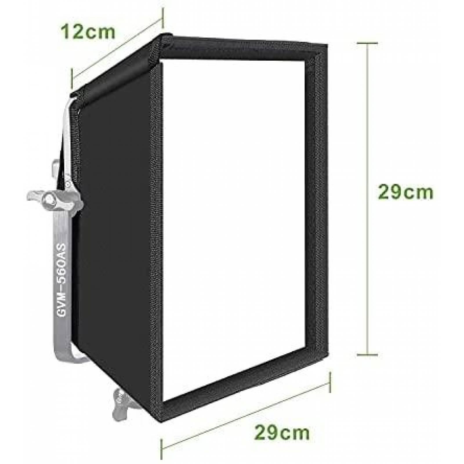 Iluminacion GVM RGB 168 Luces LED con 2 Softbox Plegables
