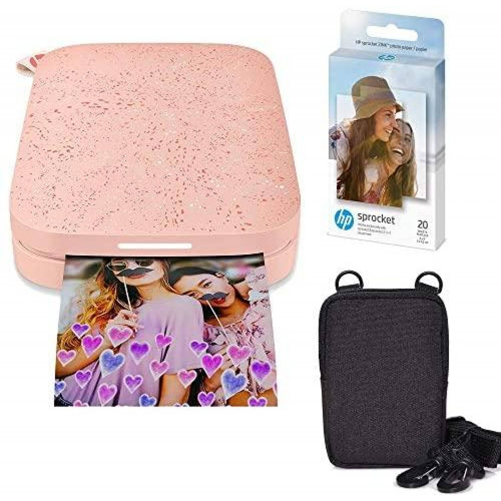 Paquete de papel Zink de impresora HP Sprocket 2x3 -Rosa