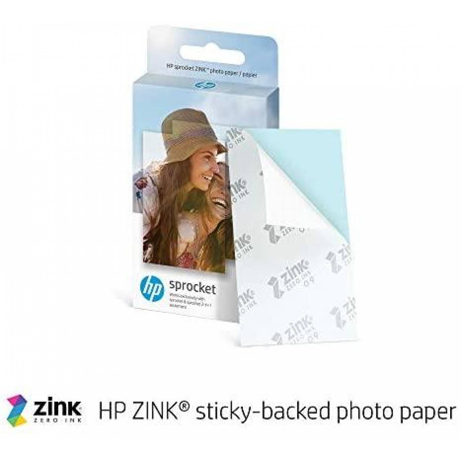Paquete de papel Zink de impresora HP Sprocket 2x3 -Rosa