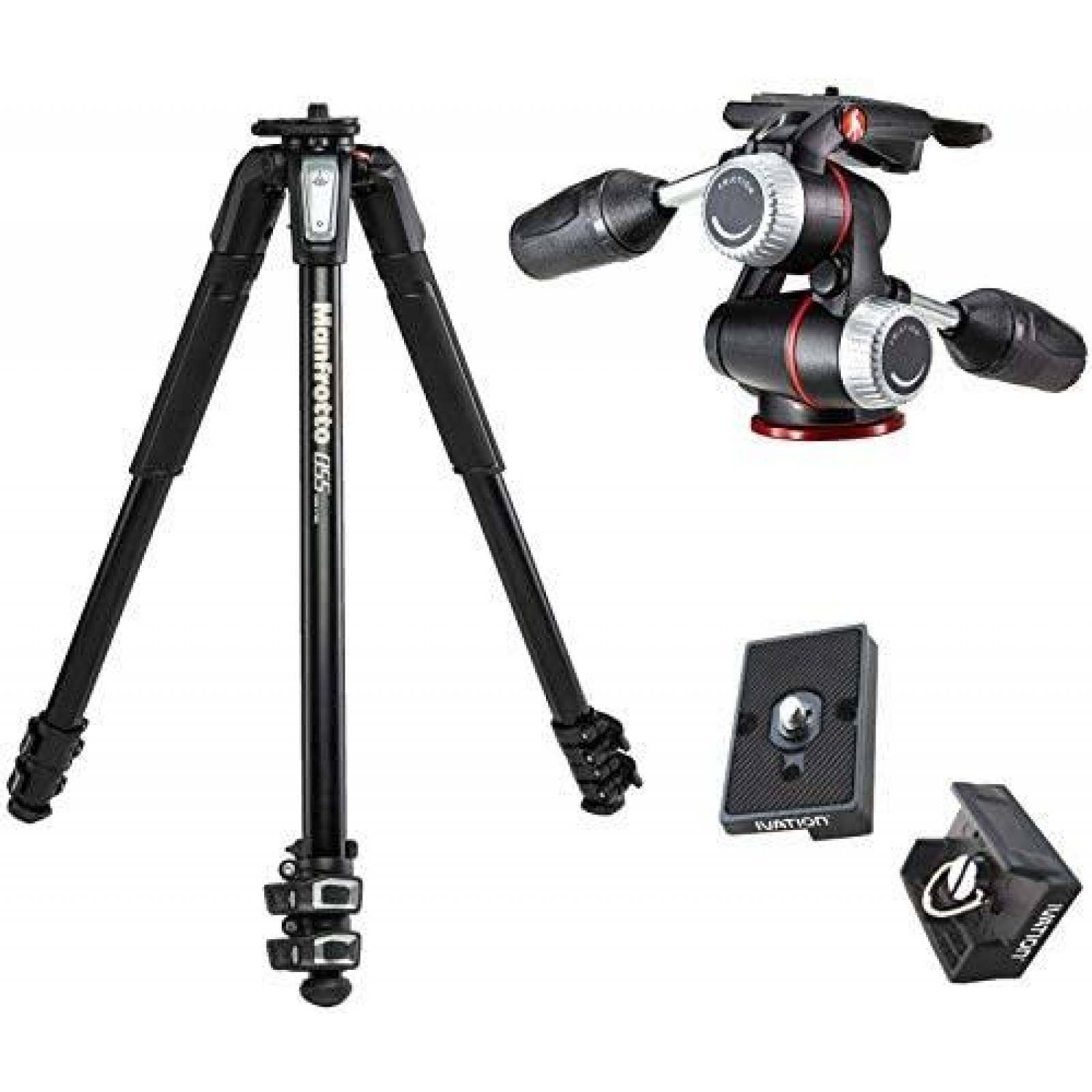 Tripie para Camara Manfrotto MT055XPRO3 Cabezal de 3 Vias