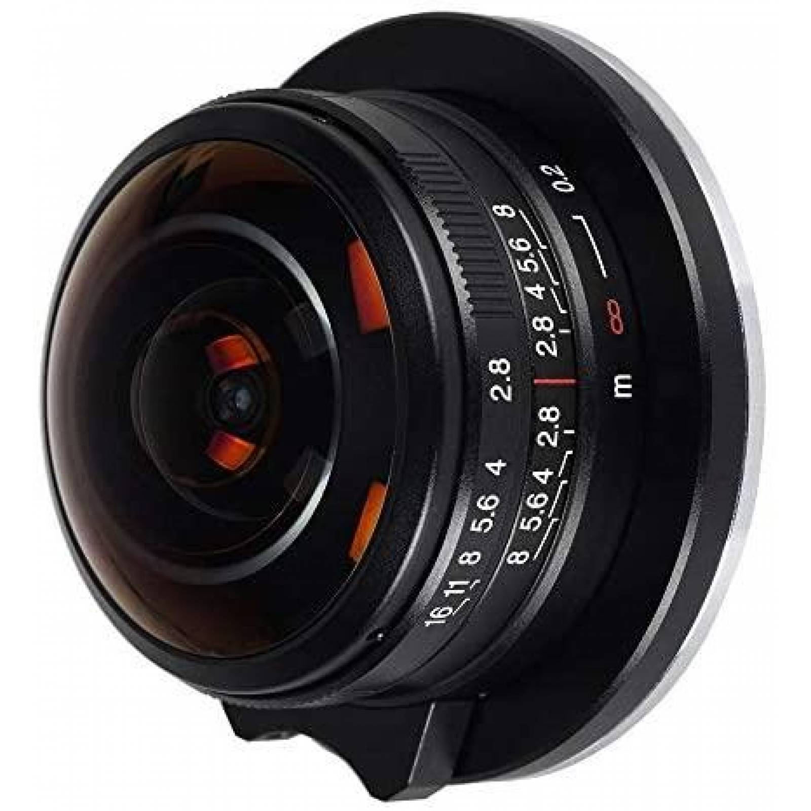 Ojo de pez circular LAOWA VE428FX 4 mm f / 2.8 210  -Negro
