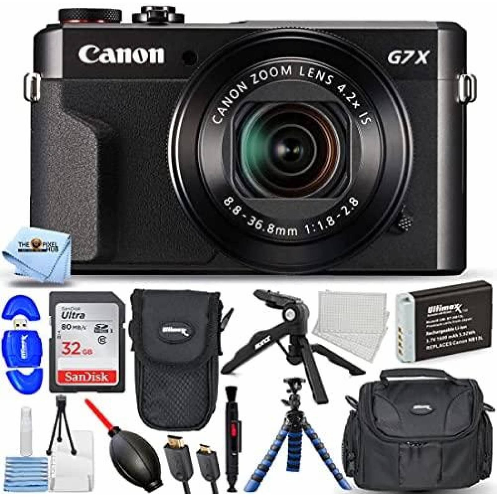 Camara Digital Canon PowerShot G7 X Mark II 32GB -Negro