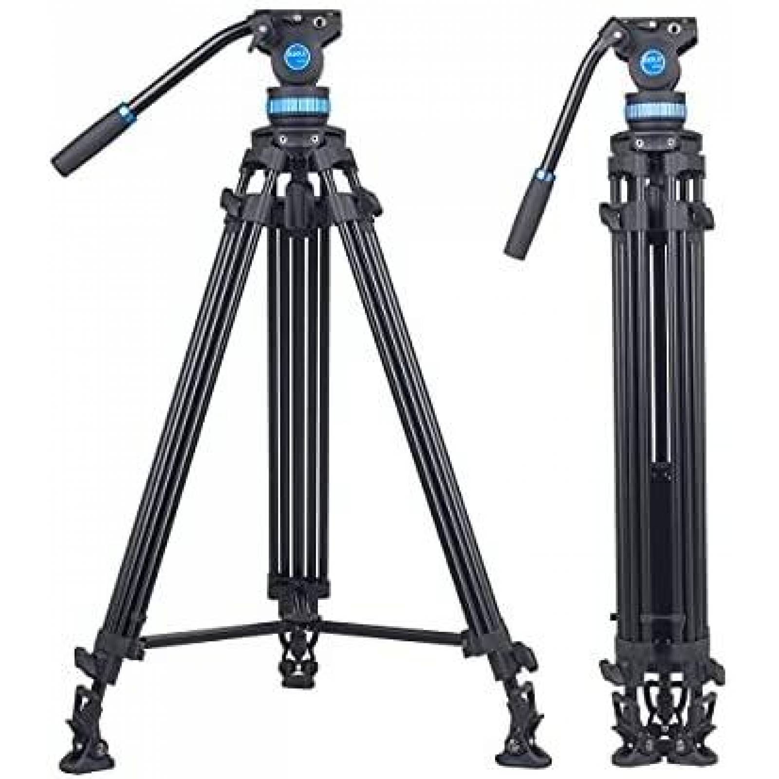 Tripie Sirui AM-25S 74.8'' con Cabezal para Camaras -Negro