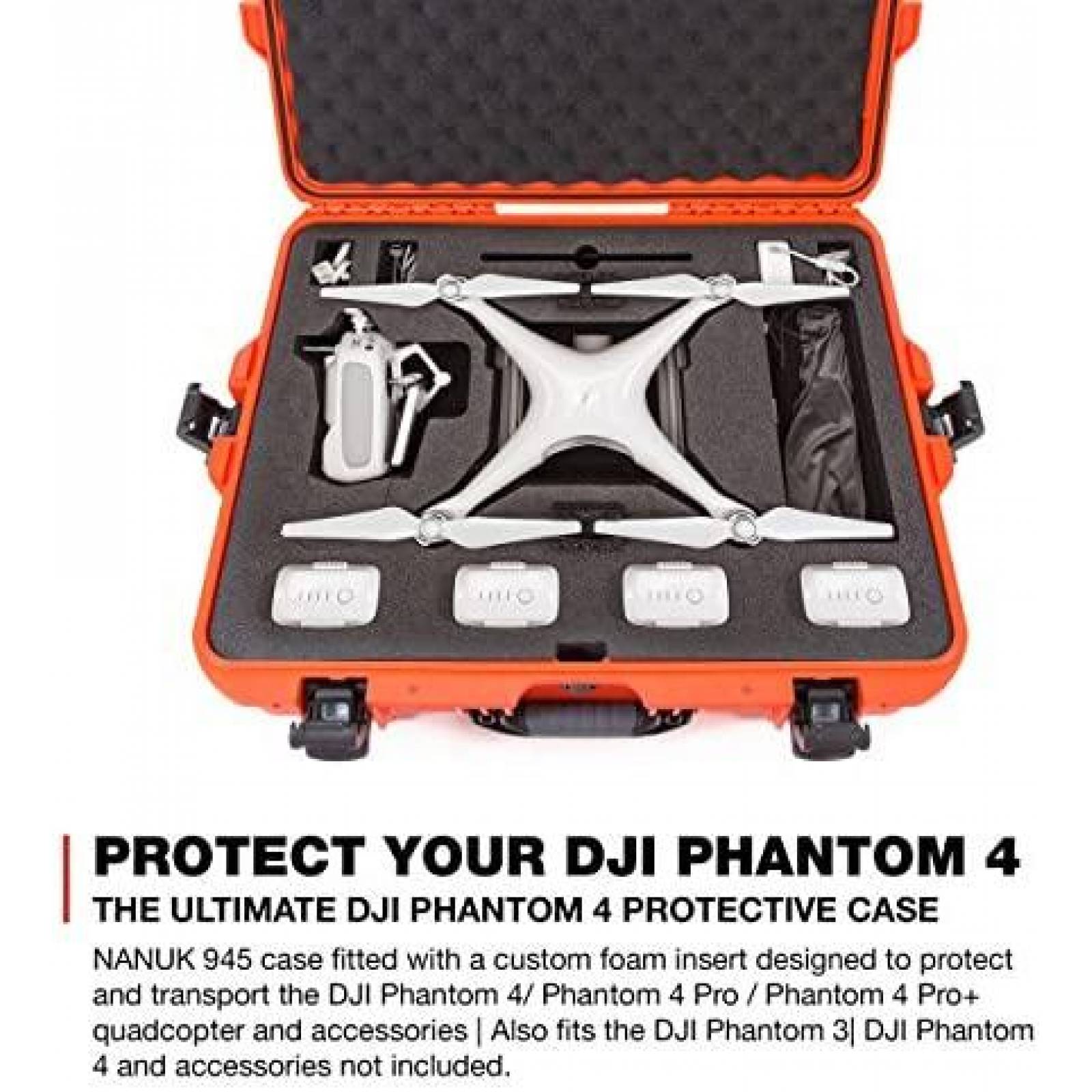 Maletin Nanuk 945 Phantom 4 Protector A Prueba de Agua