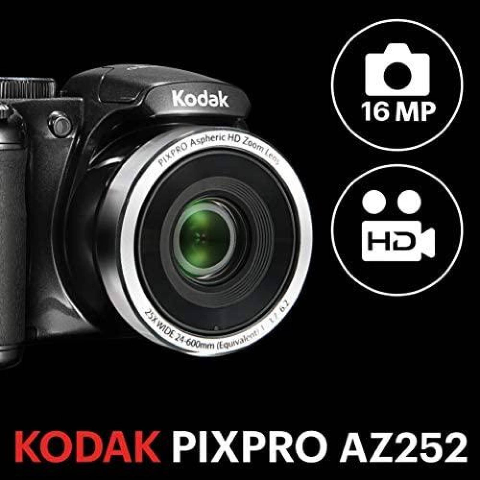 Camara Digital Kodak PIXPRO AZ252 Point & Shoot 3'' LCD
