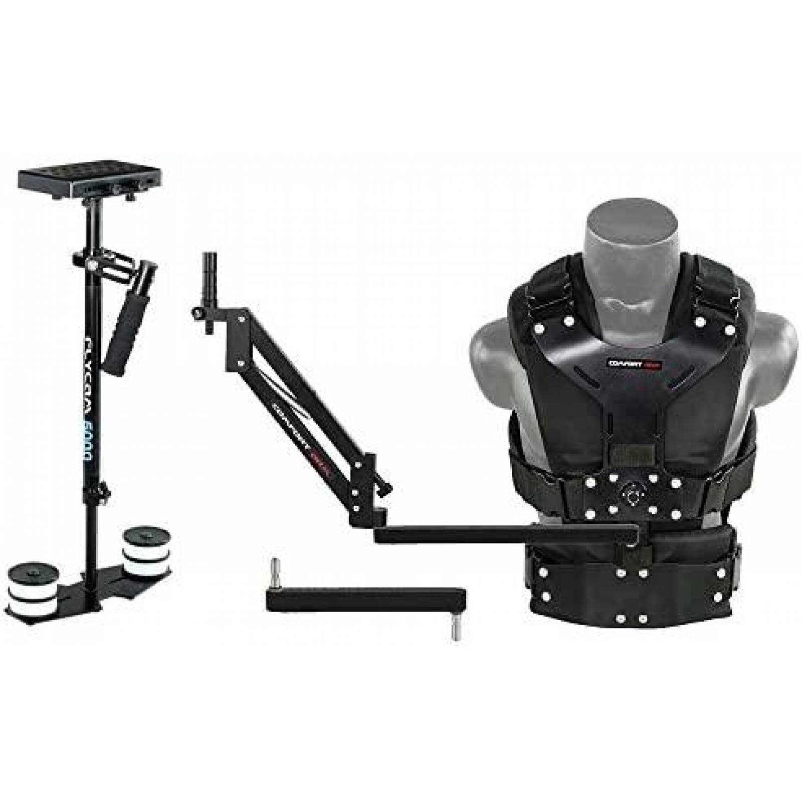 Estabilizador de Camara FLYCAM 5000 5kg + Chaleco -Negro