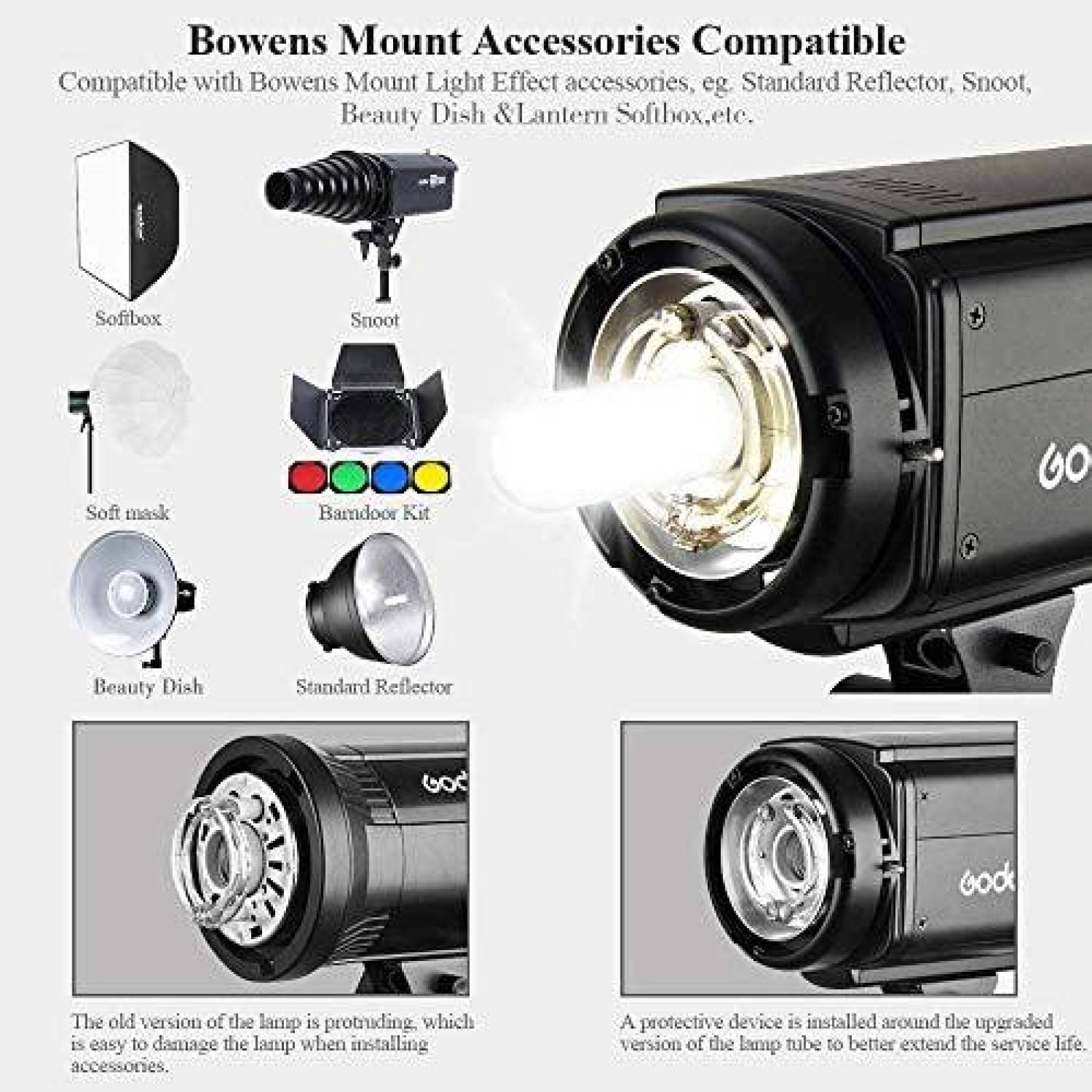 Lampara de Fotografia Godox Profesional de 800 Watts