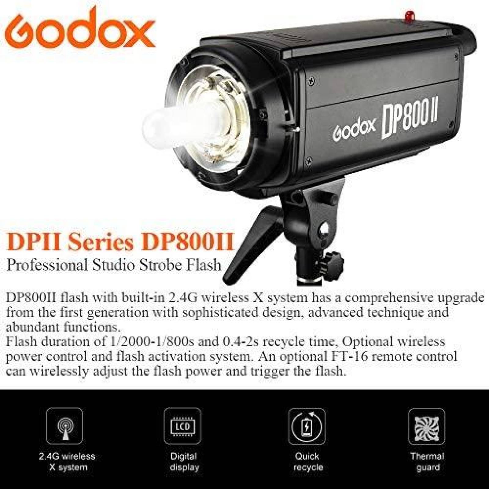 Lampara de Fotografia Godox Profesional de 800 Watts