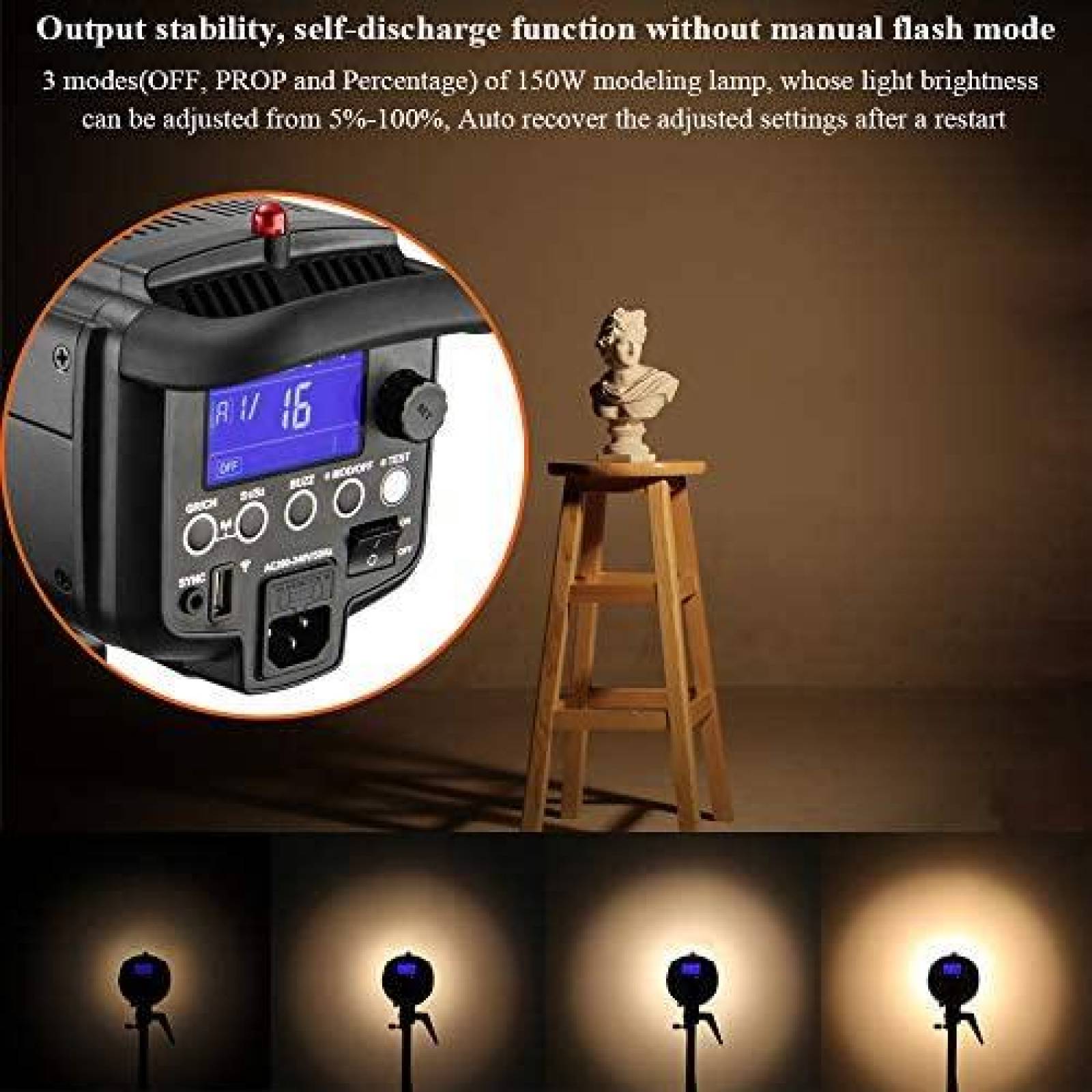 Lampara de Fotografia Godox Profesional de 800 Watts