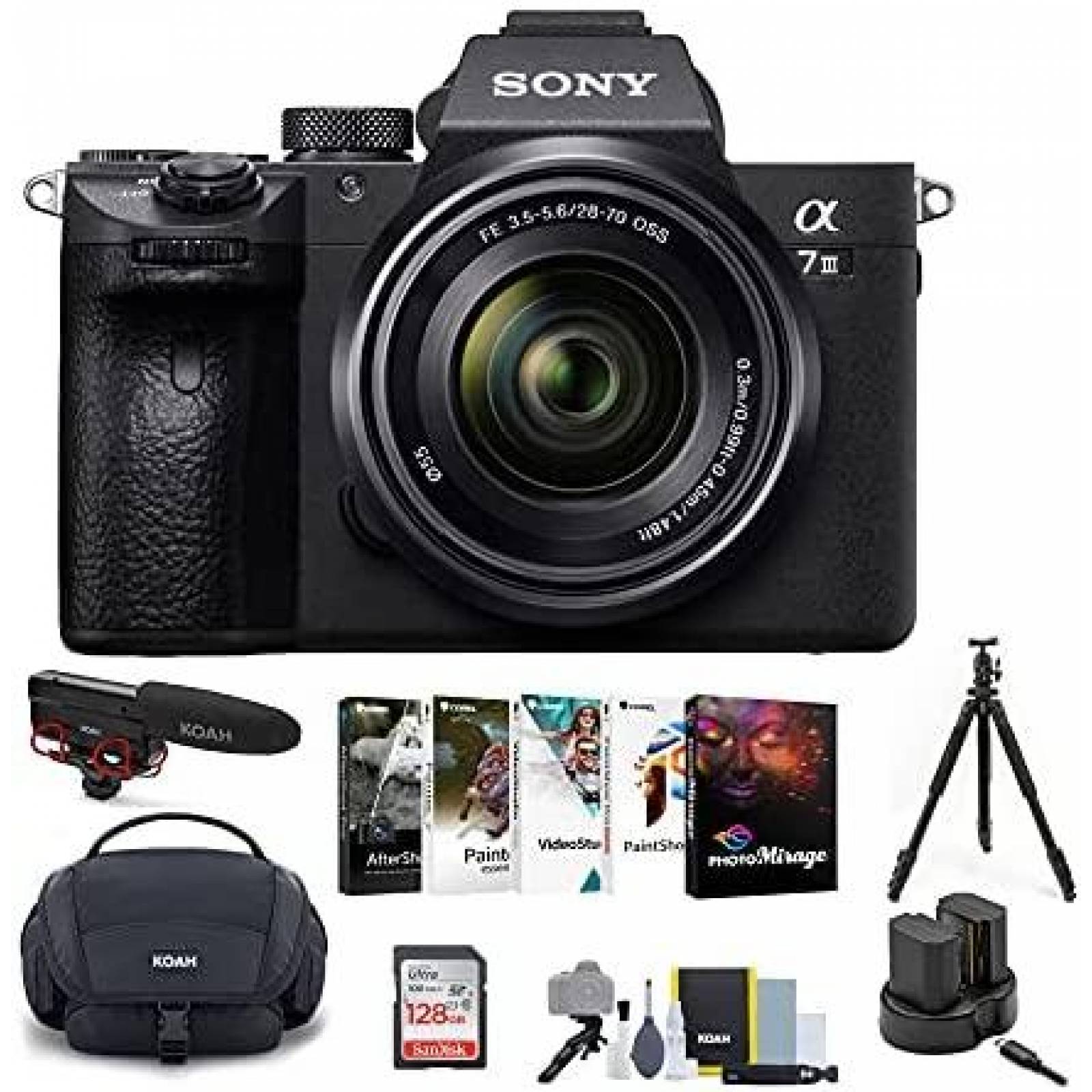 Kit de Fotogafia Sony Alpha a7 III Camara + Accesorios