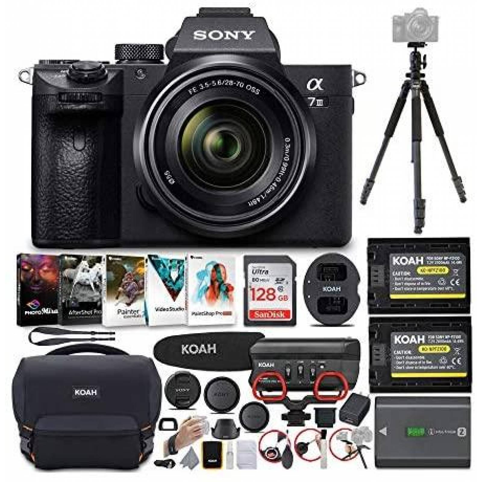 Kit de Fotogafia Sony Alpha a7 III Camara + Accesorios