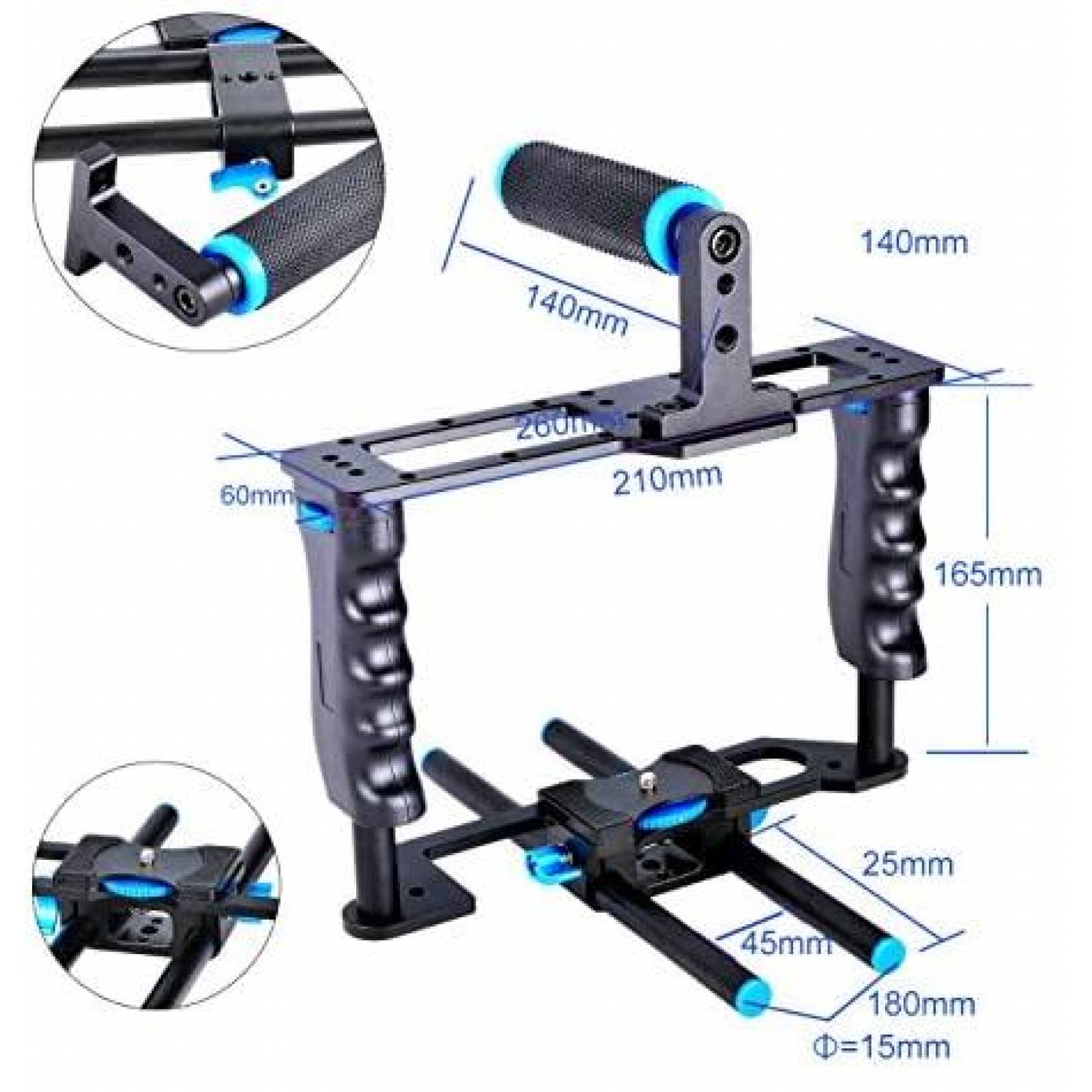 Estabilizador para Camara de Video YaeCCC DSLR Canon Sony