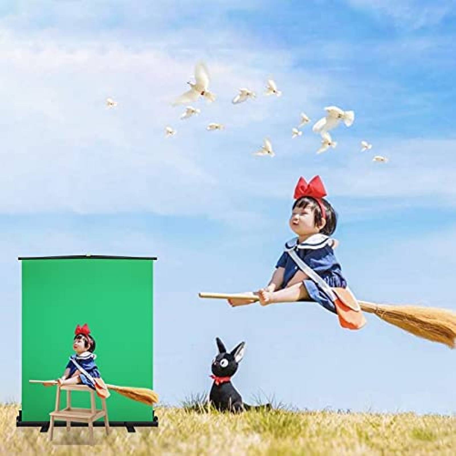 Pantalla Verde ShowMaven 58'' Plegable con Marco de Bloqueo