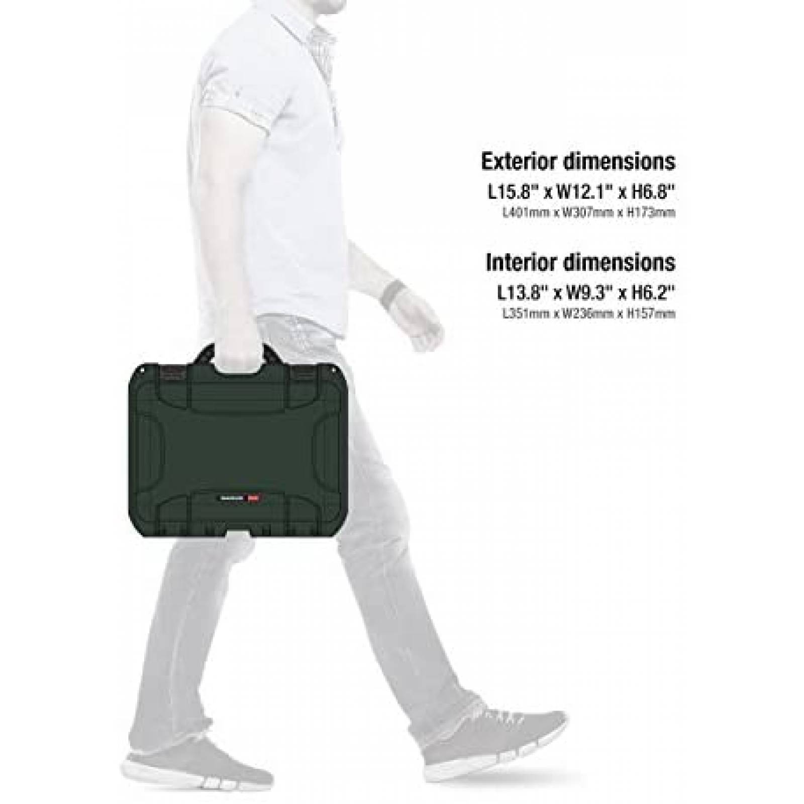 Estuche Nanuk 915 Rigido Impermeable con Espuma -Verde