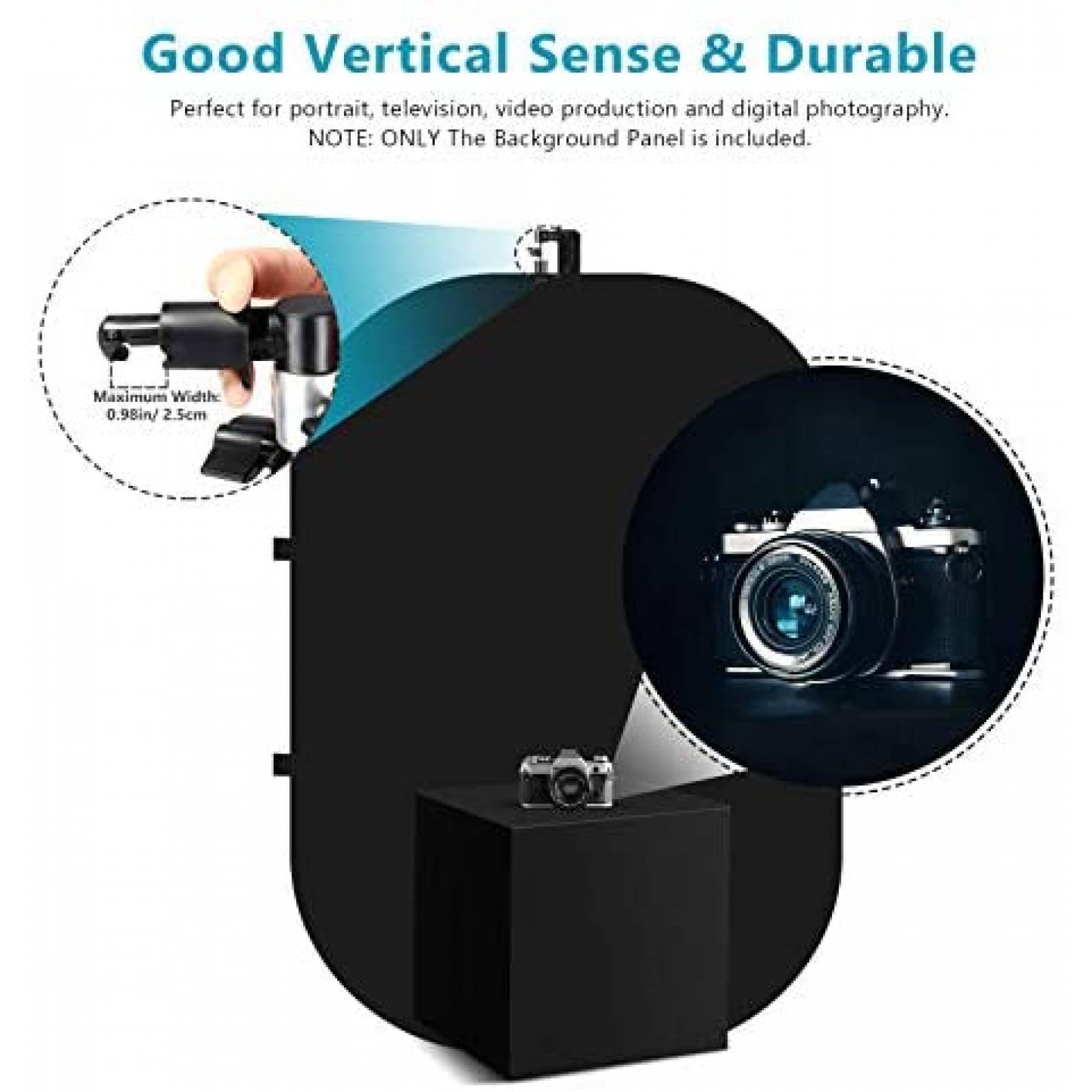 Fondo Fotografico Neewer 5 x 7'' Plegable Profesional -Negro