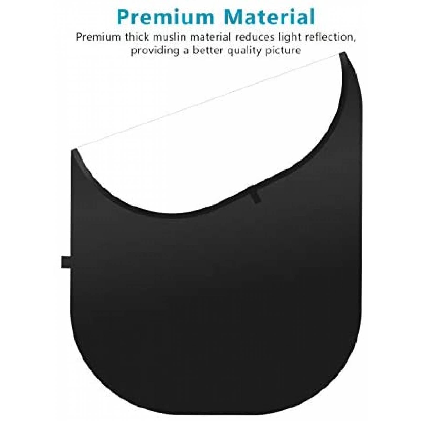 Fondo Fotografico Neewer 5 x 7'' Plegable Profesional -Negro