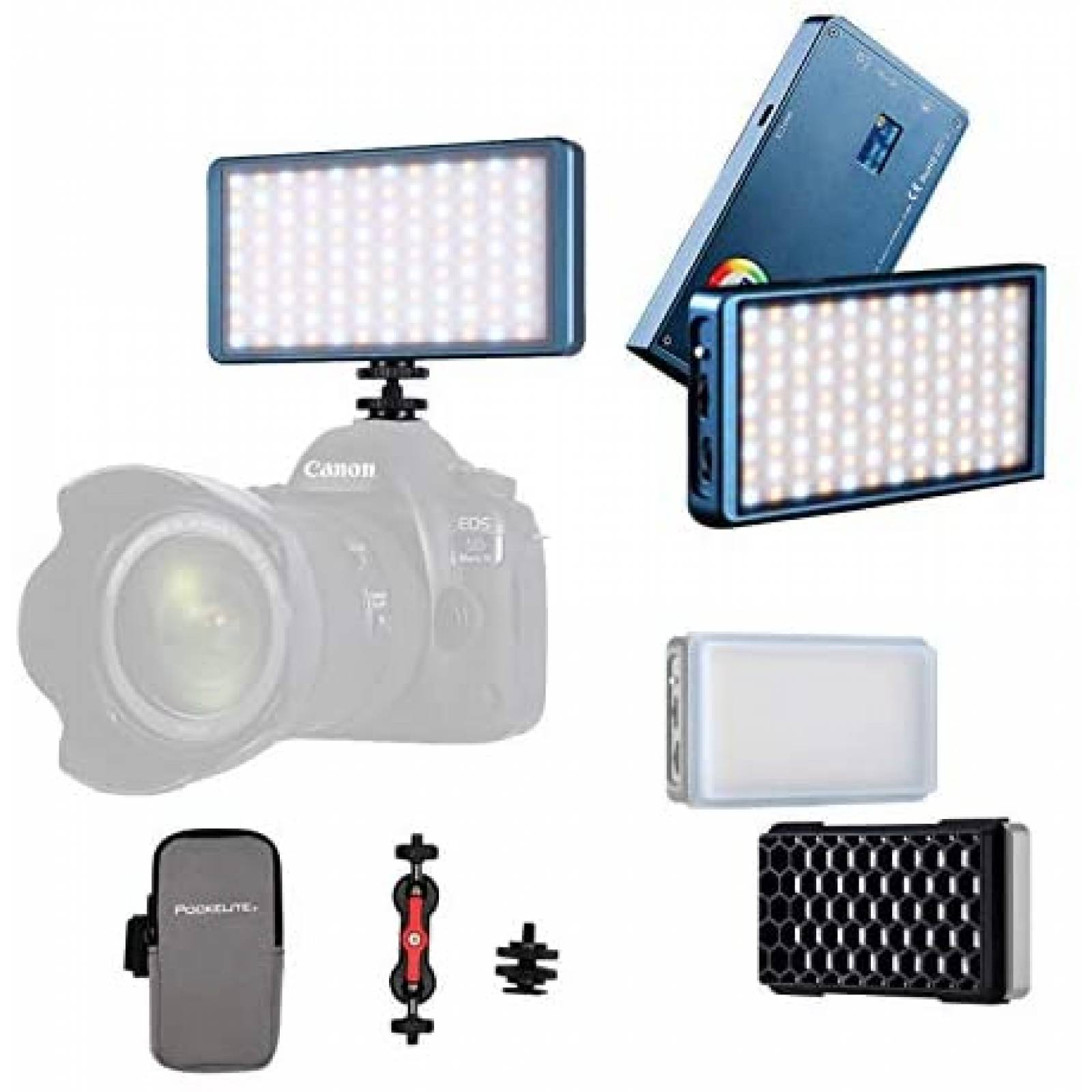 Lampara LED para Camara Falcon Eyes F7 12W RGB De Bolsillo