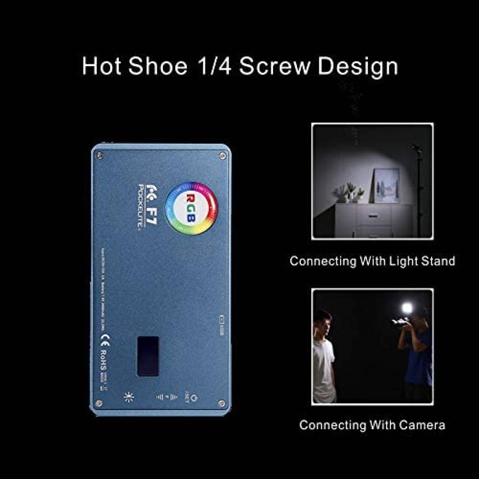 Lampara LED para Camara Falcon Eyes F7 12W RGB De Bolsillo