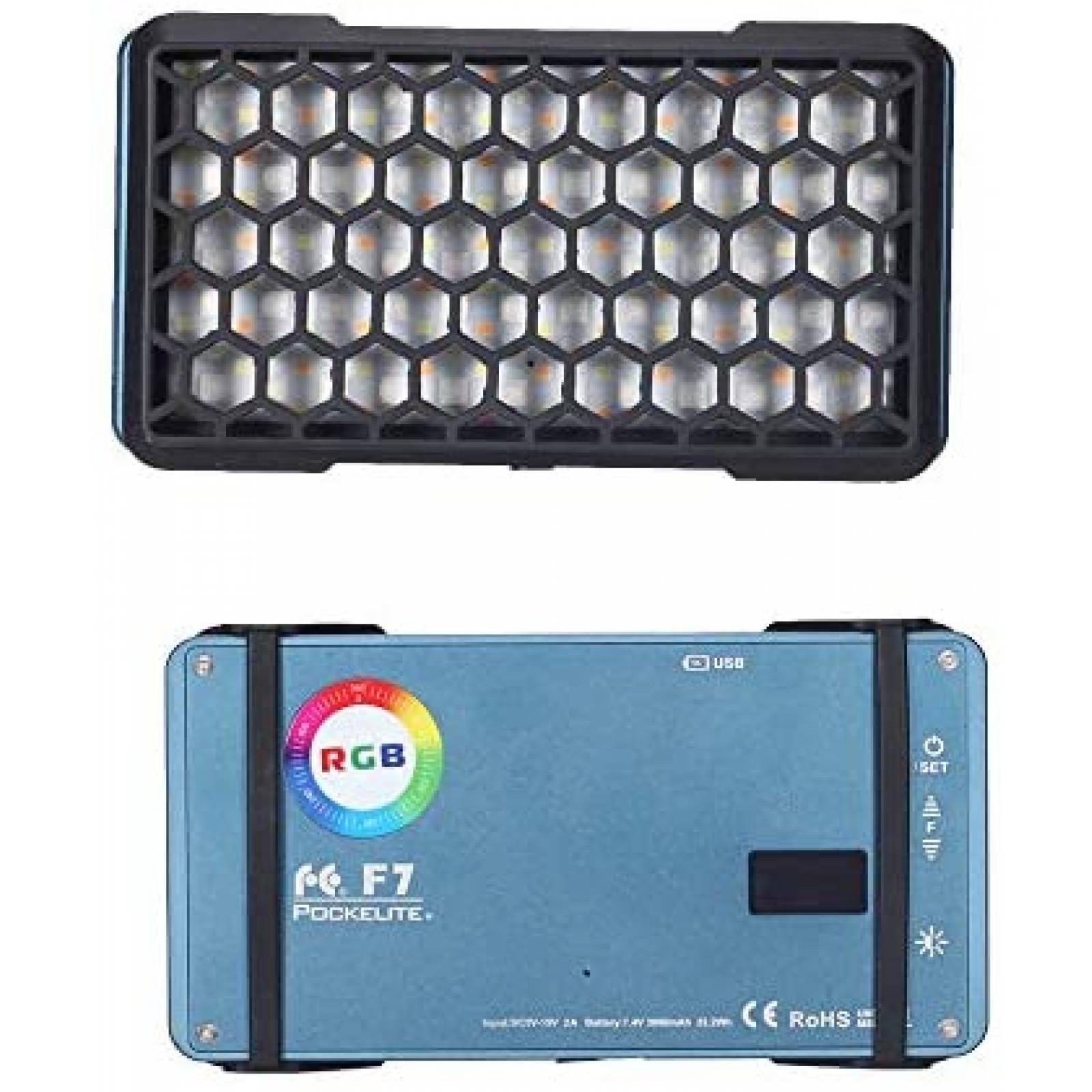 Lampara LED para Camara Falcon Eyes F7 12W RGB De Bolsillo