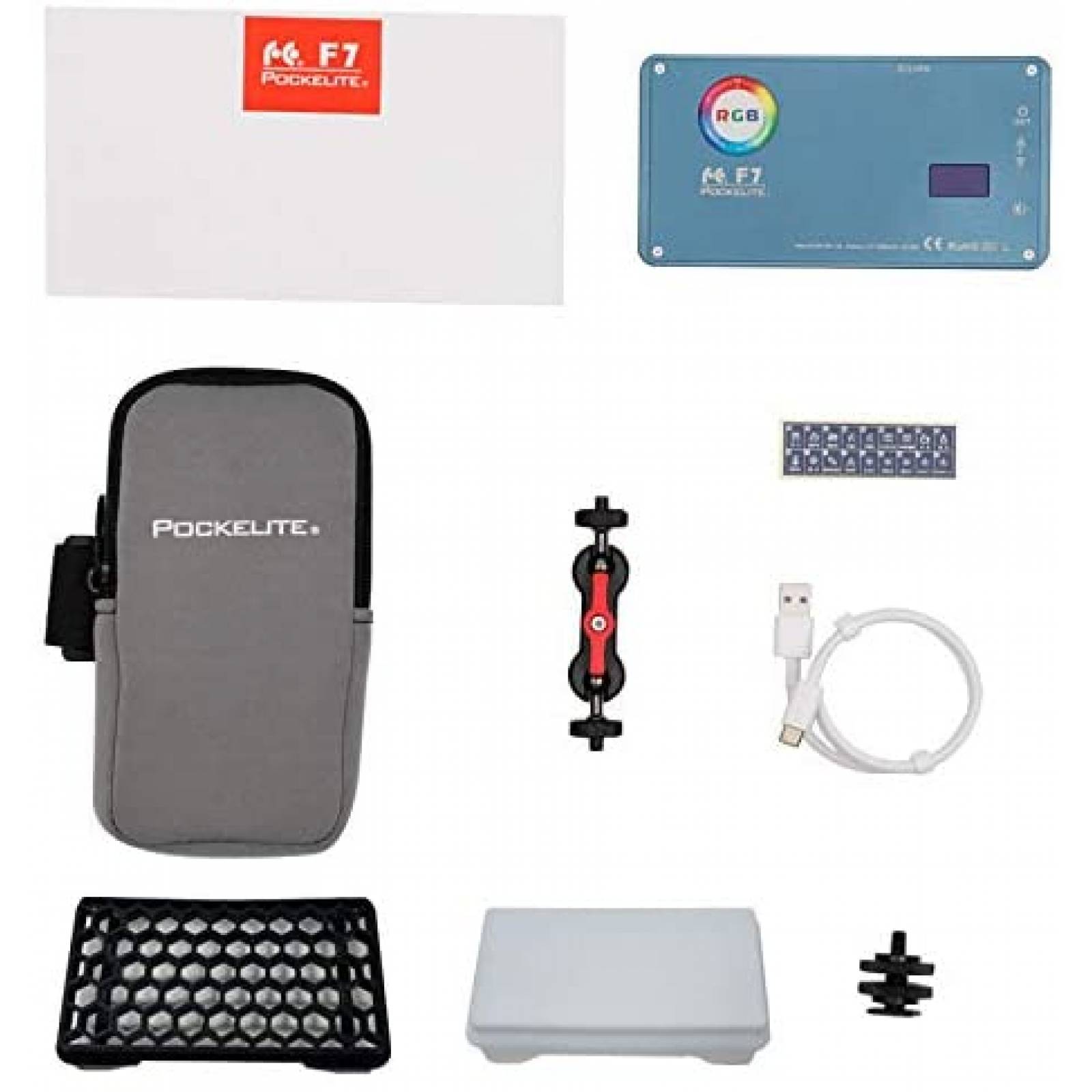 Lampara LED para Camara Falcon Eyes F7 12W RGB De Bolsillo