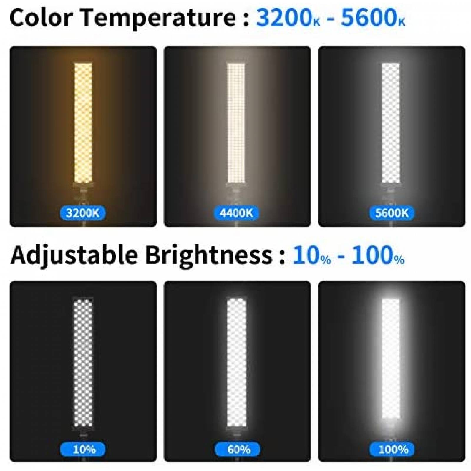 Kit de Iluminacion Neewer 2 Luces LED Con Filtros para Video