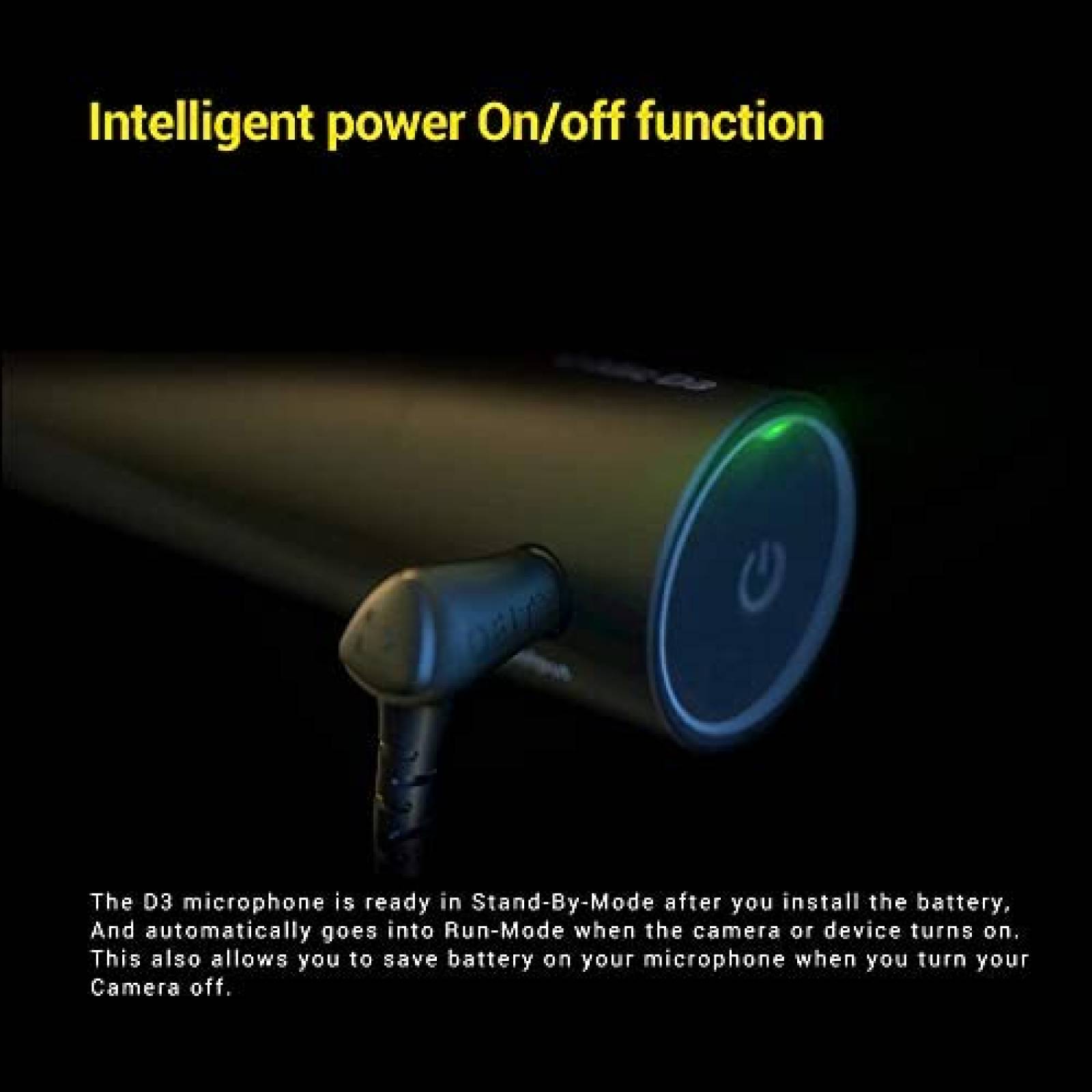 Microfono para Camara DSLR Deity V-Mic D3 Cardioide -Negro