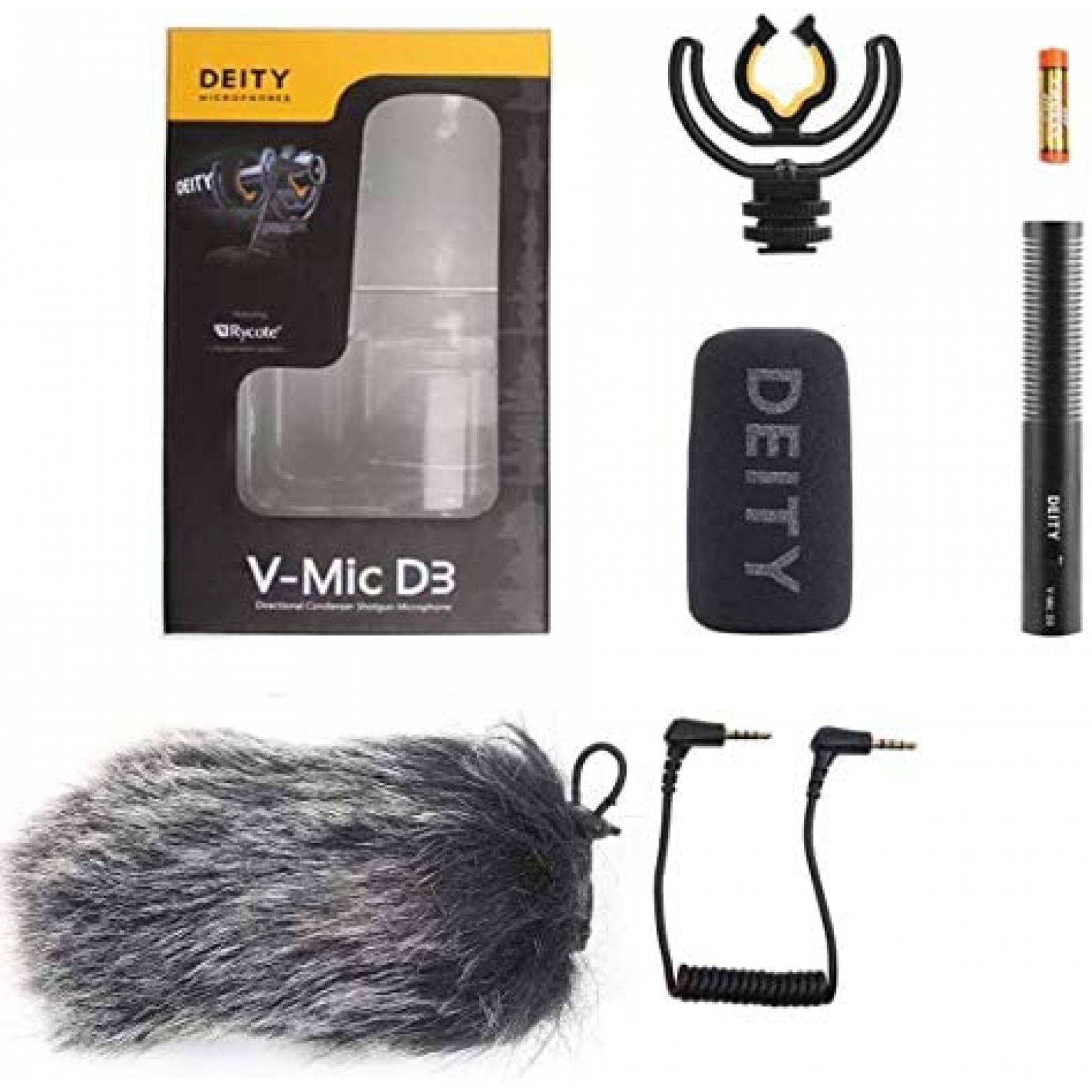 Microfono para Camara DSLR Deity V-Mic D3 Cardioide -Negro